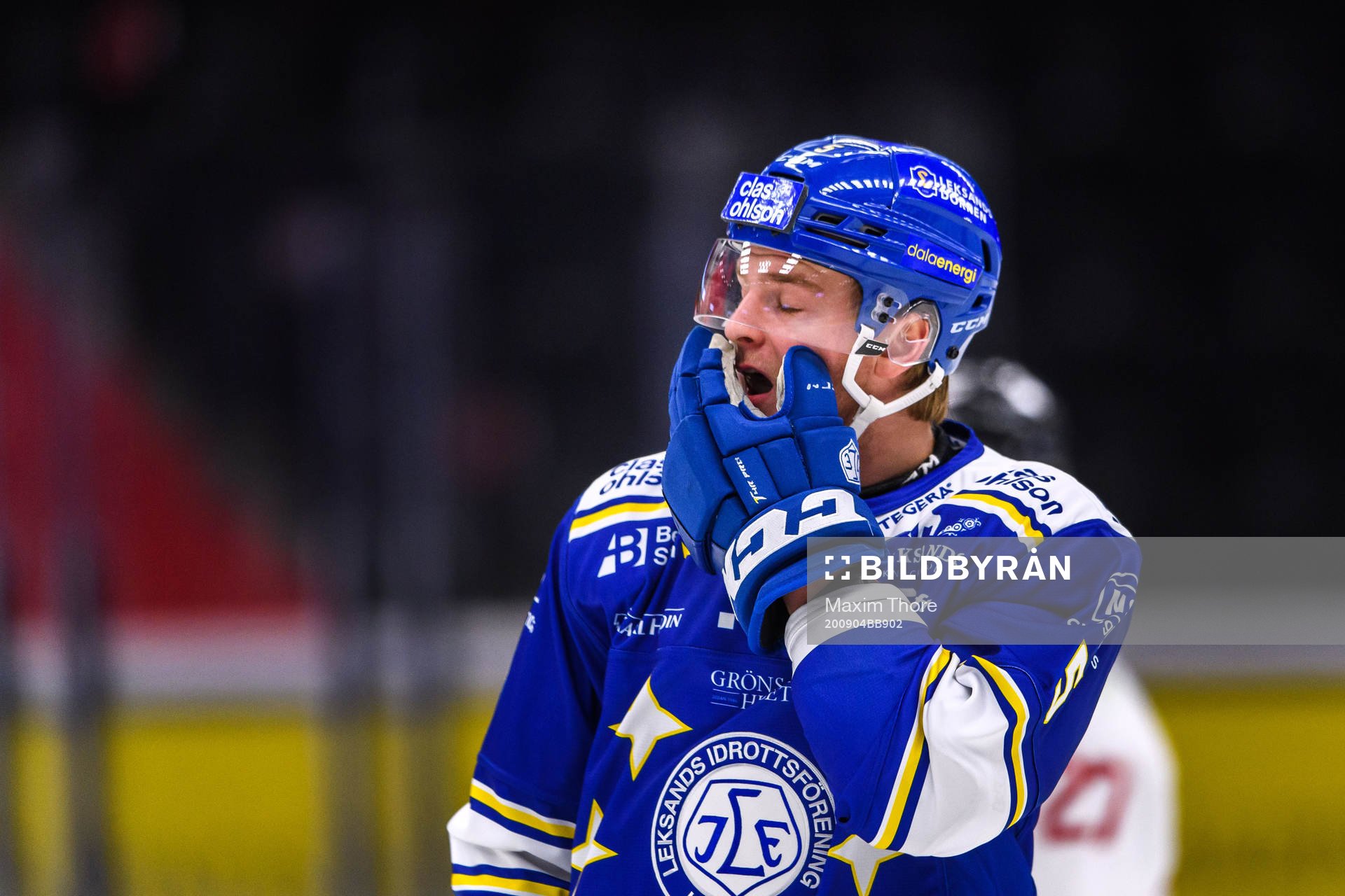 Leksands Calle Själin tar sig för ansiktet