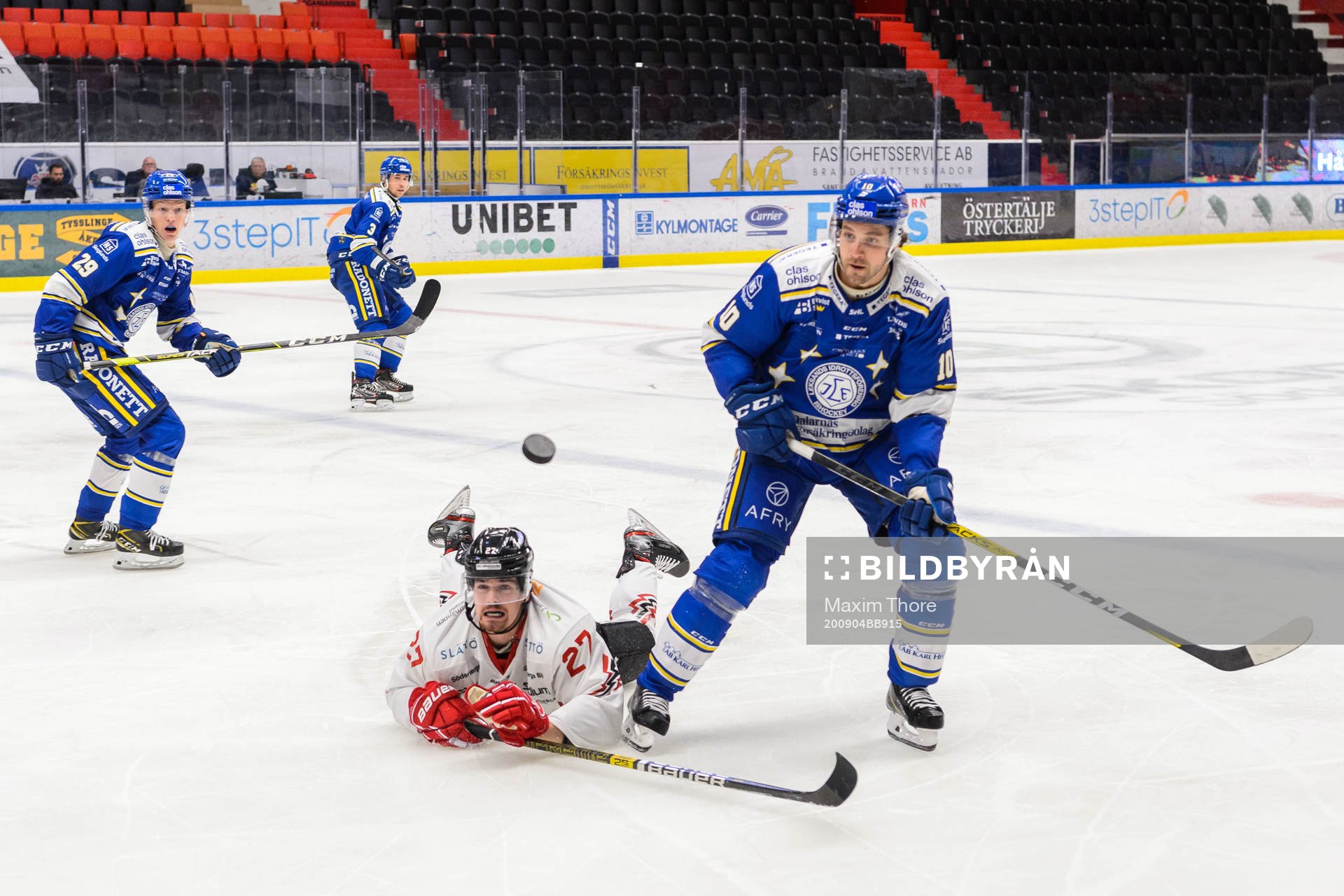 Vita Hästens Arvid Degerstedt och Leksands Johan Fransson