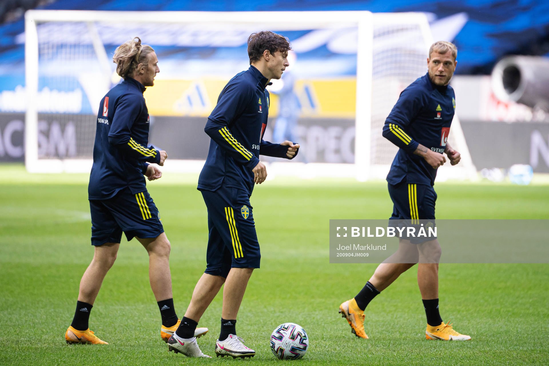 Emil Forsberg, Victor Nilsson Lindelöf and John Guidetti