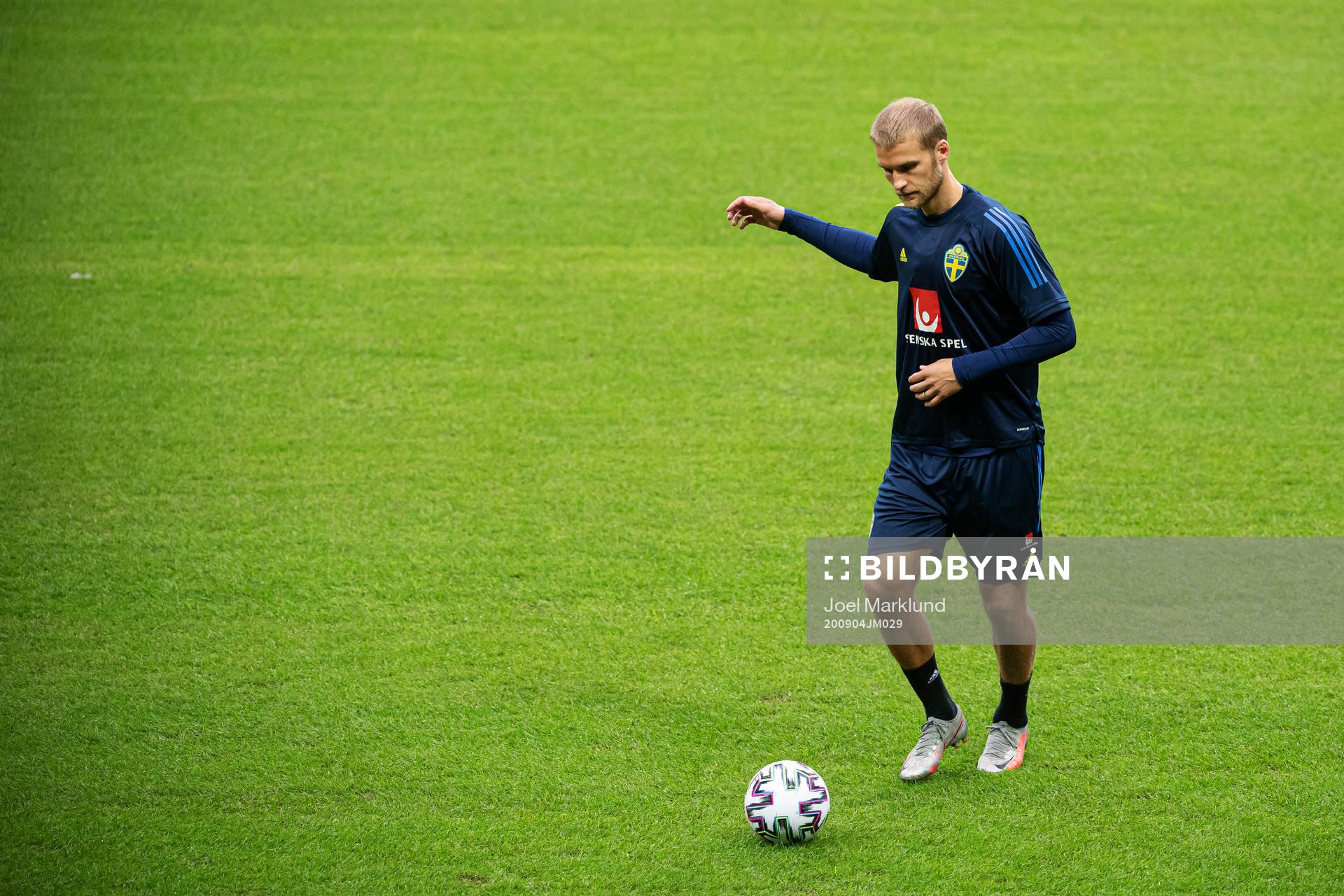 Sebastian Andersson of the Swedish national football team