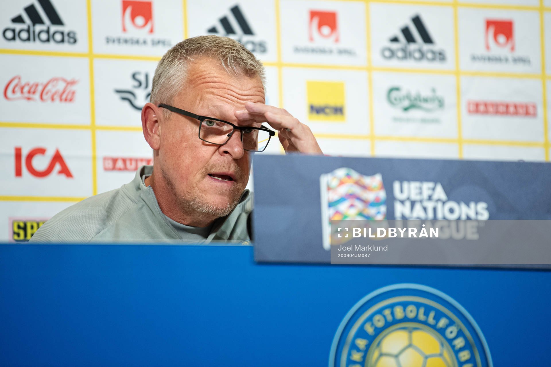 Head coach Janne Andersson of the Swedish national football