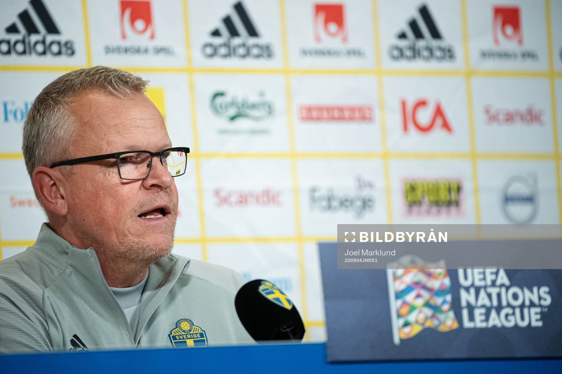 Head coach Janne Andersson of the Swedish national football