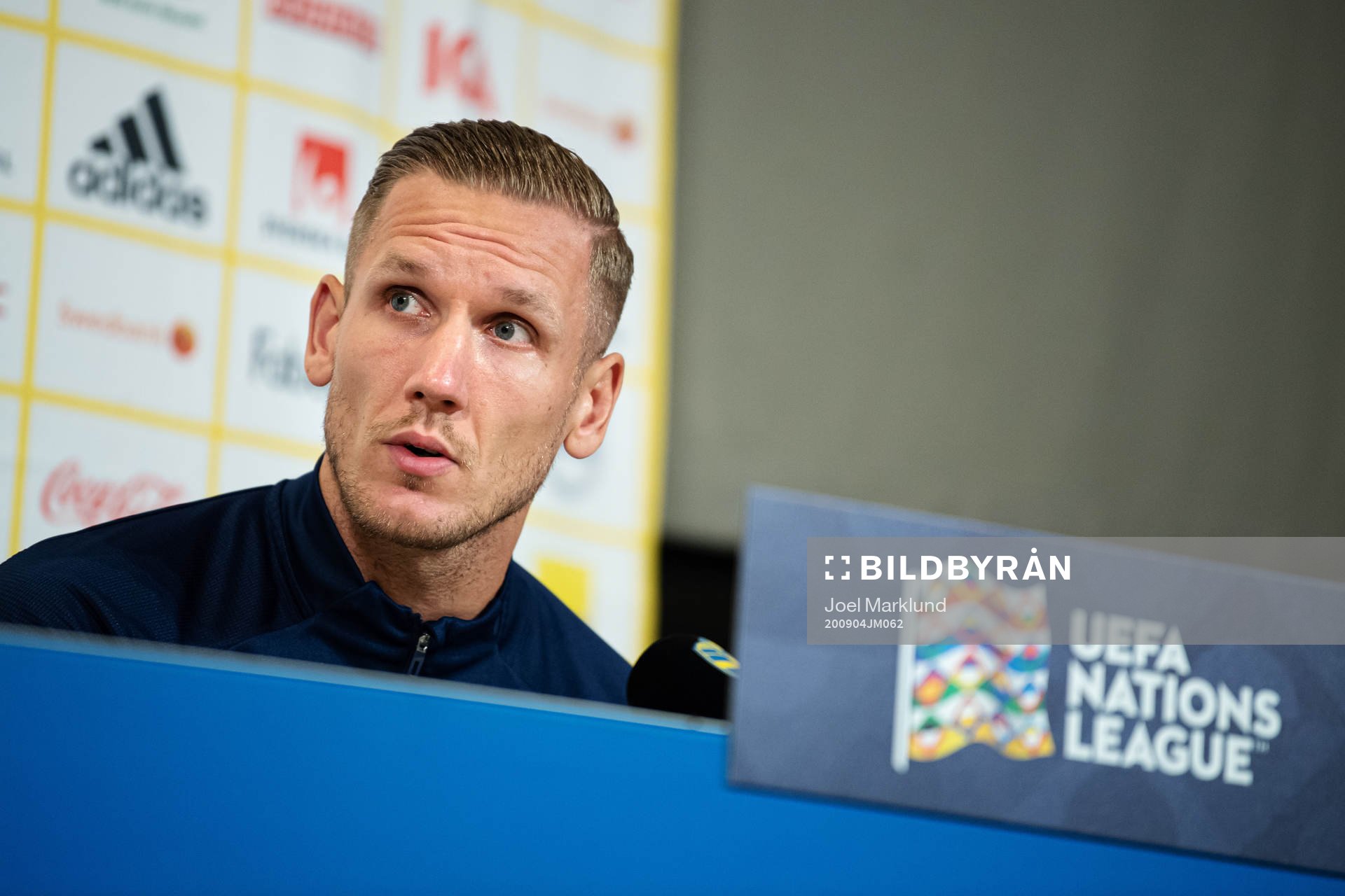 Robin Olsen of the Swedish national football team