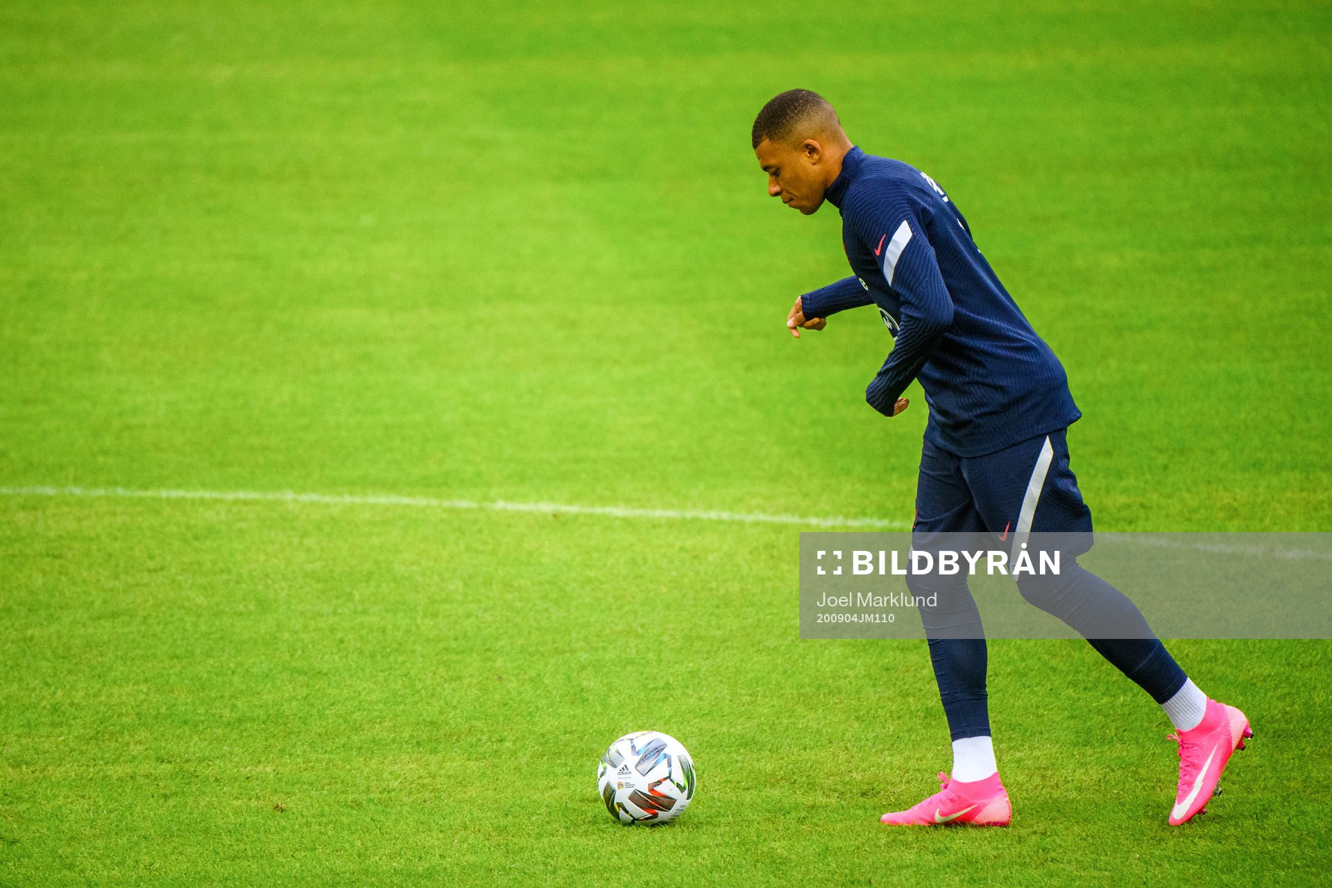 Kylian Mbappé of the French national football team