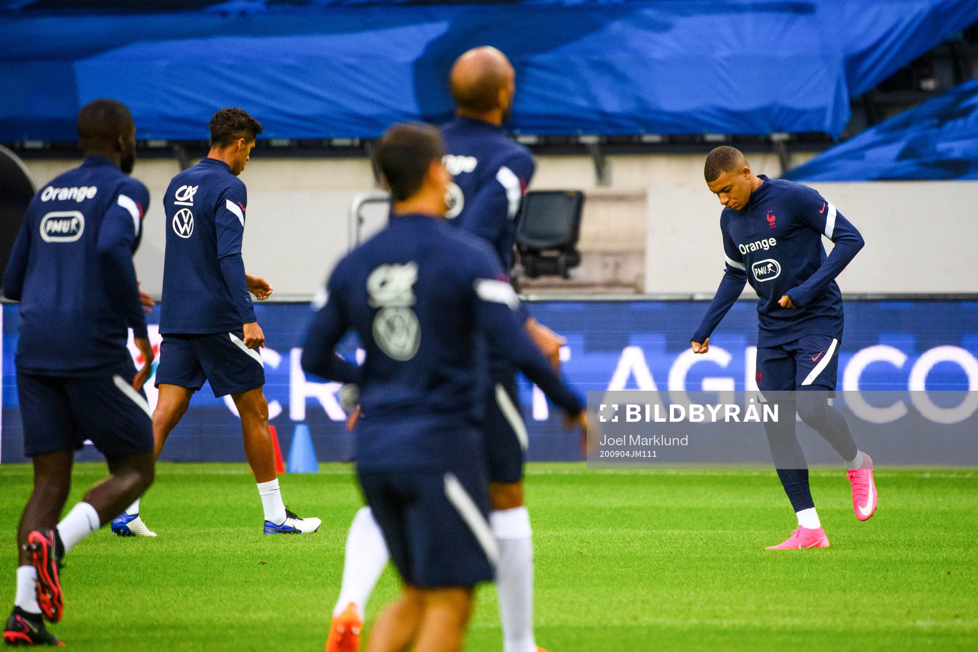 Kylian Mbappé of the French national football team