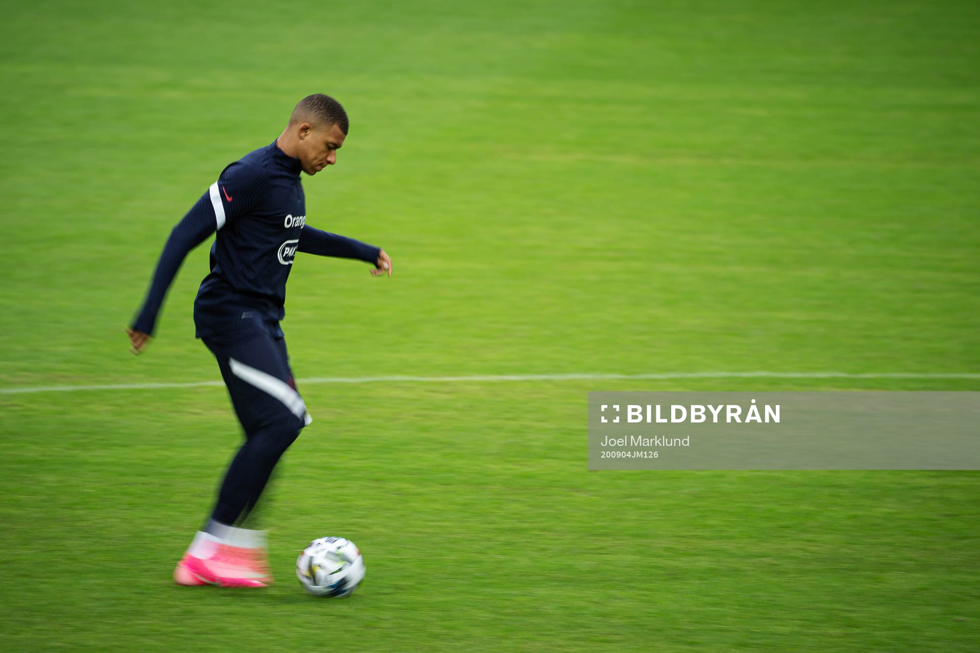 Kylian Mbappé of the French national football team