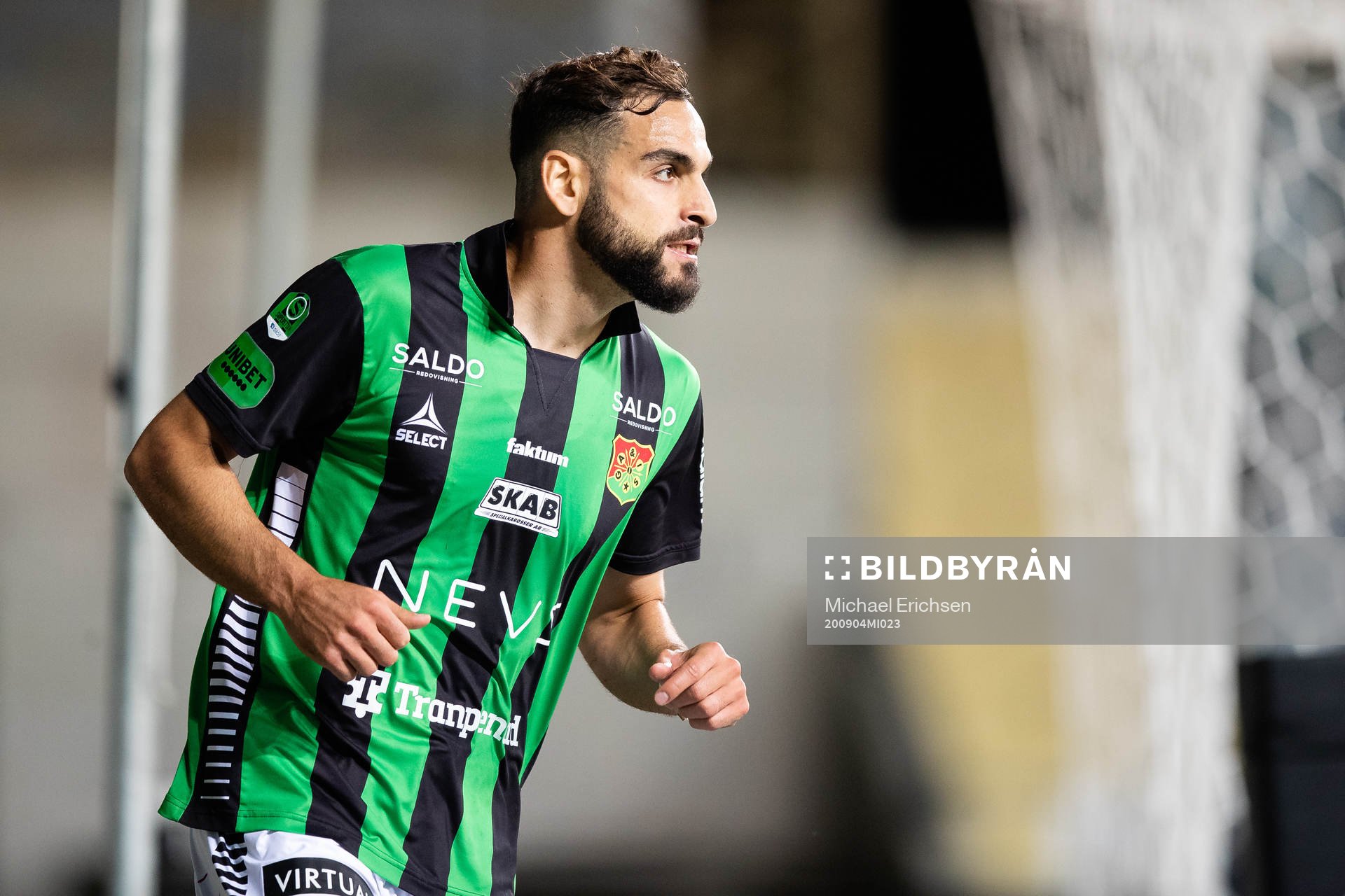 GAIS Mervan Celik jublar sitt 2-0 mål