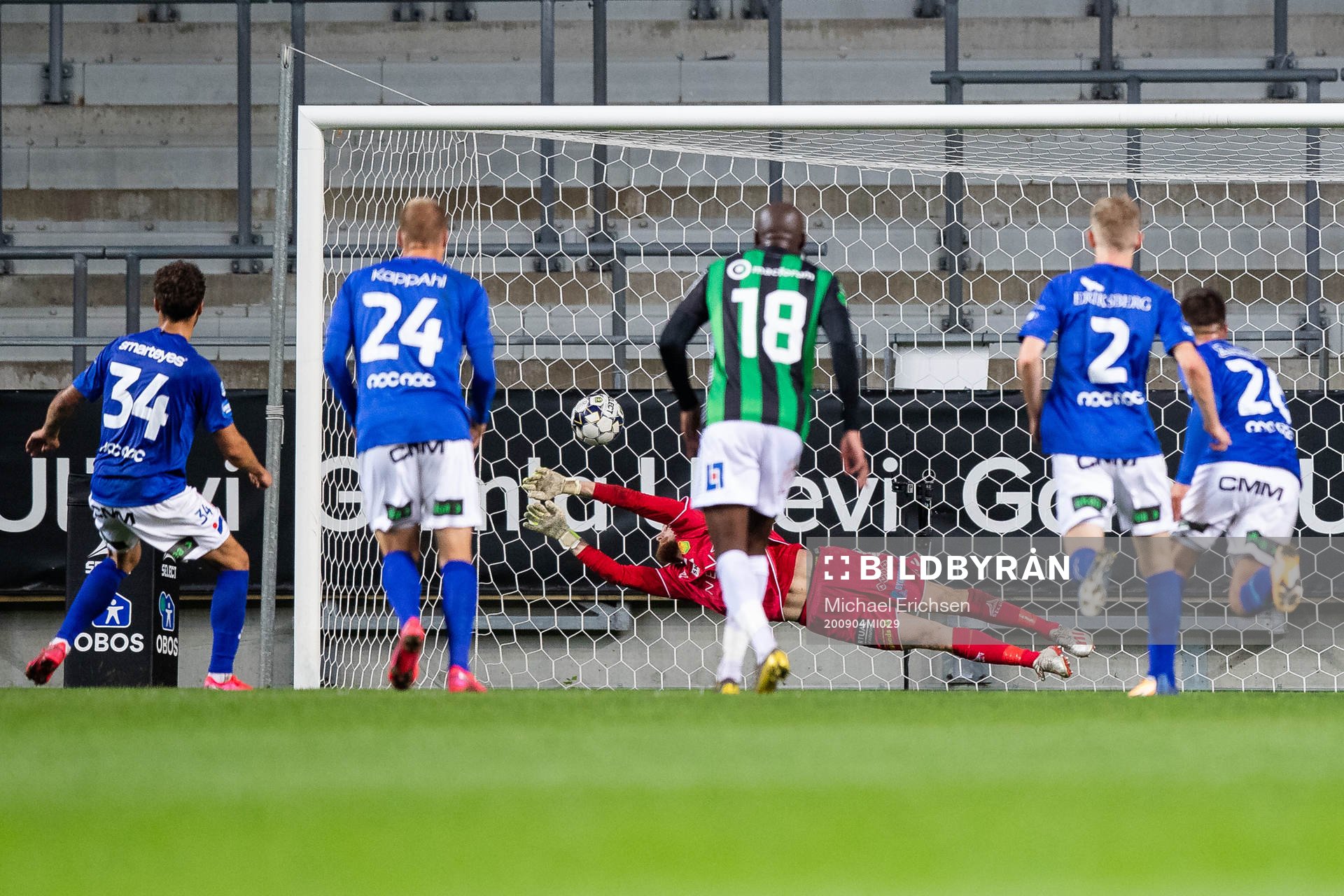 Trelleborgs Herman Hallberg skjuter reducering 2-1 bakom