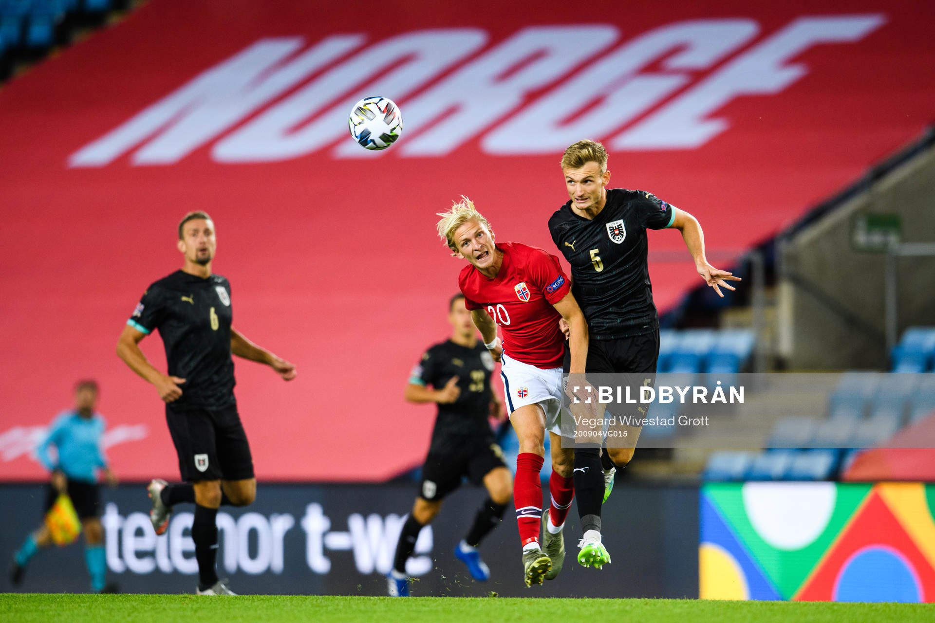 Morten Thorsby of Norway and Stefan Posch of Austria