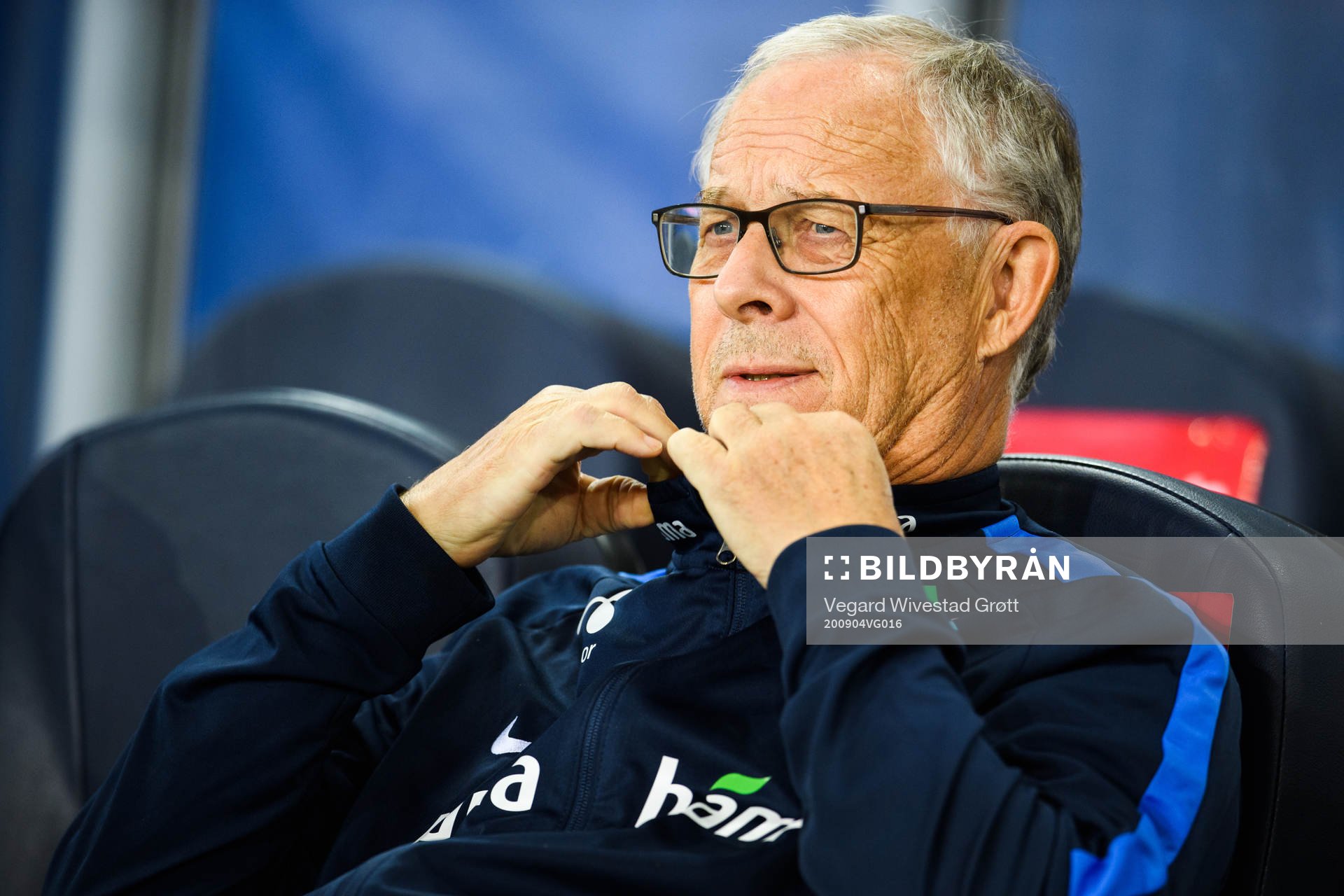 Lars Lagerbäck, head coach of Norway