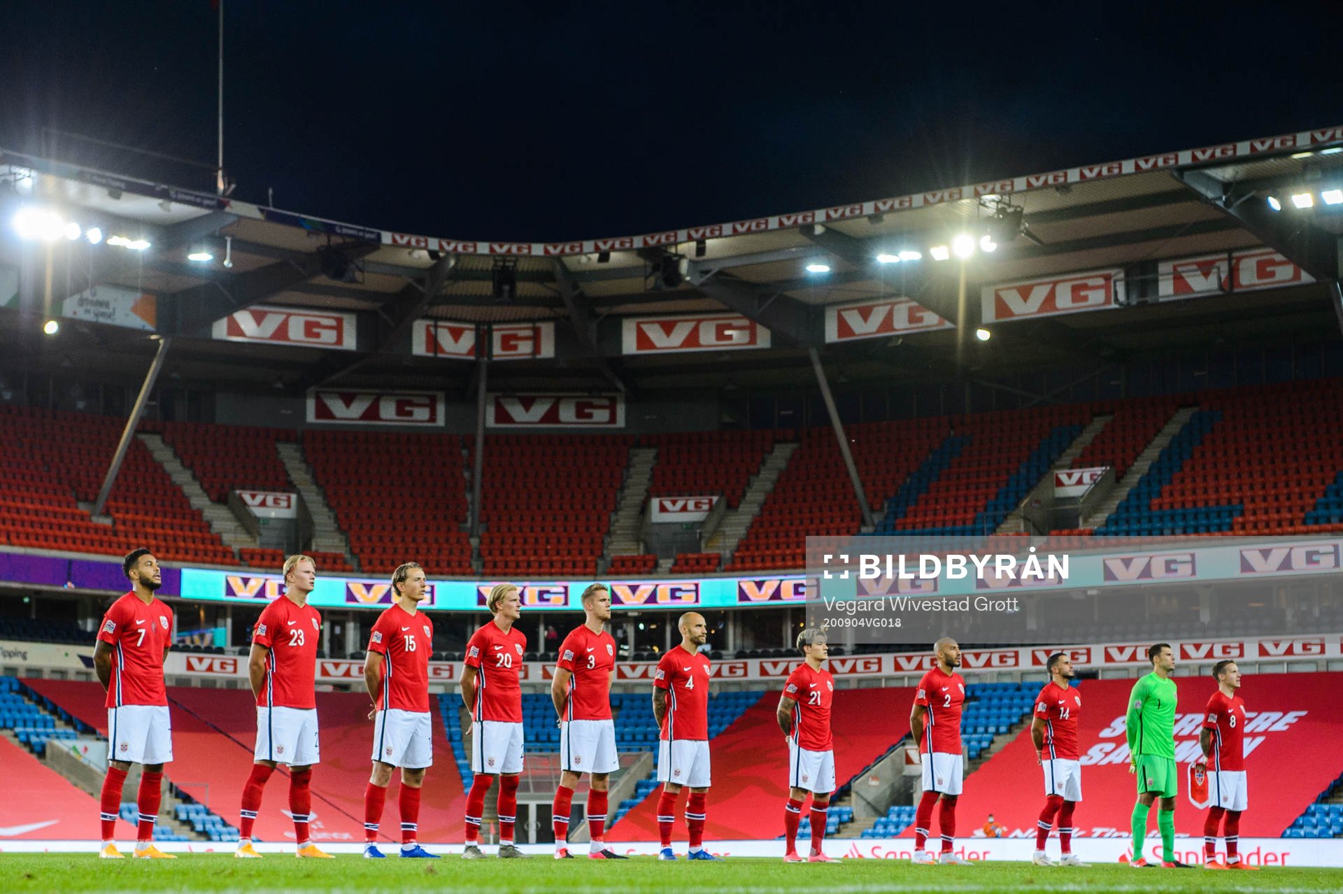 Joshua King, Erling Braut Haaland, Sander Berge, Morten