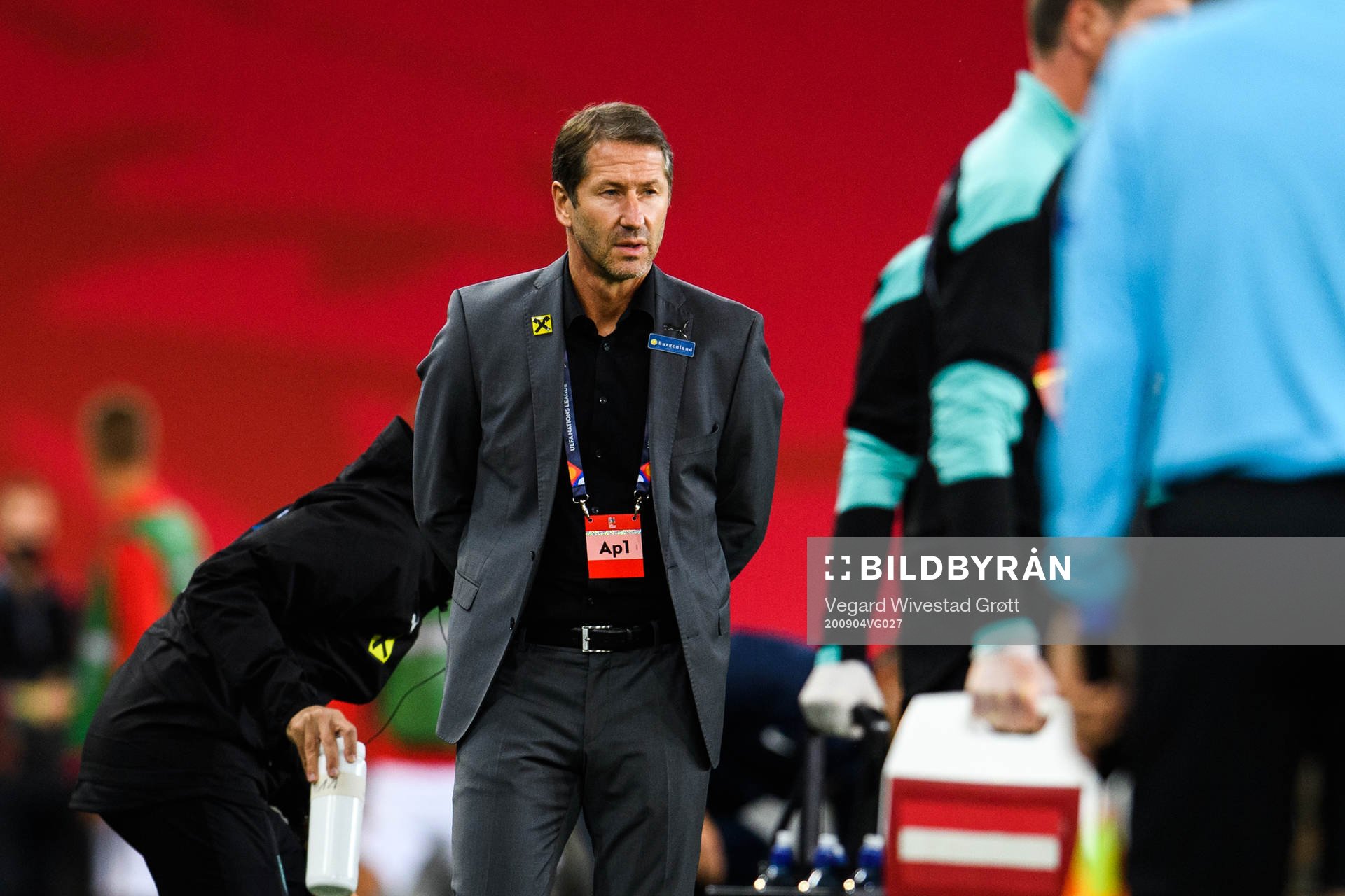 Franco Foda, head coach of Austria