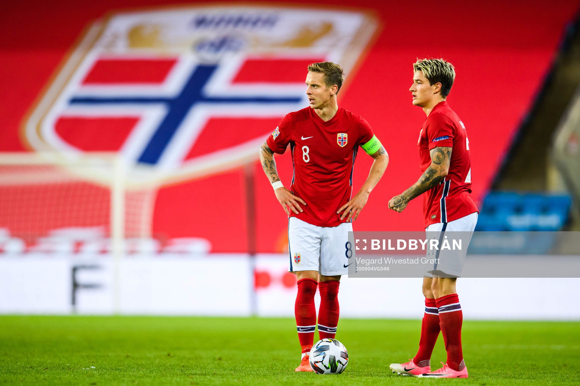 Stefan Johansen and Mathias Normann of Norway
