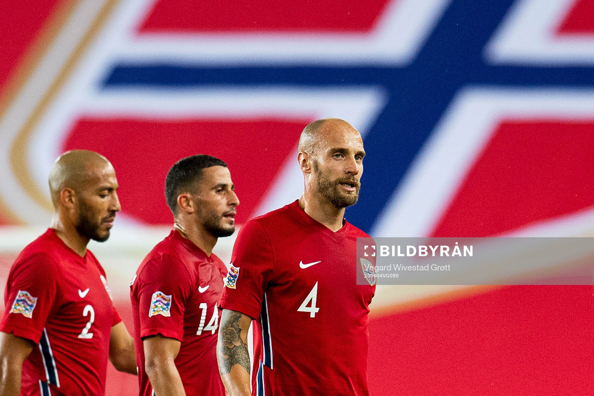 Haitam Aleesami, Omar Elabdellaoui and Tore Reginiussen of