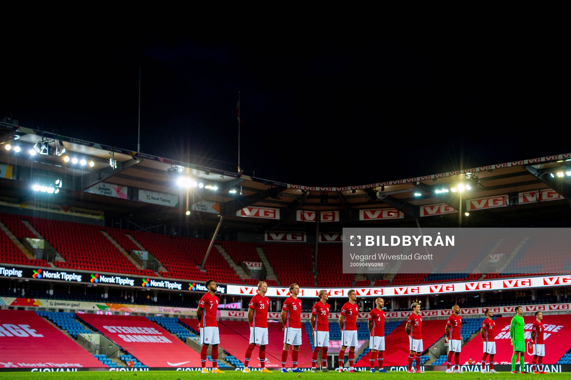Joshua King, Erling Braut Haaland, Sander Berge, Morten