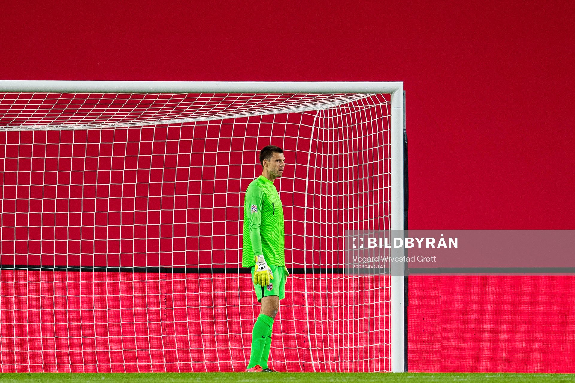 Goalkeeper Rune Almenning Jarstein of Norway