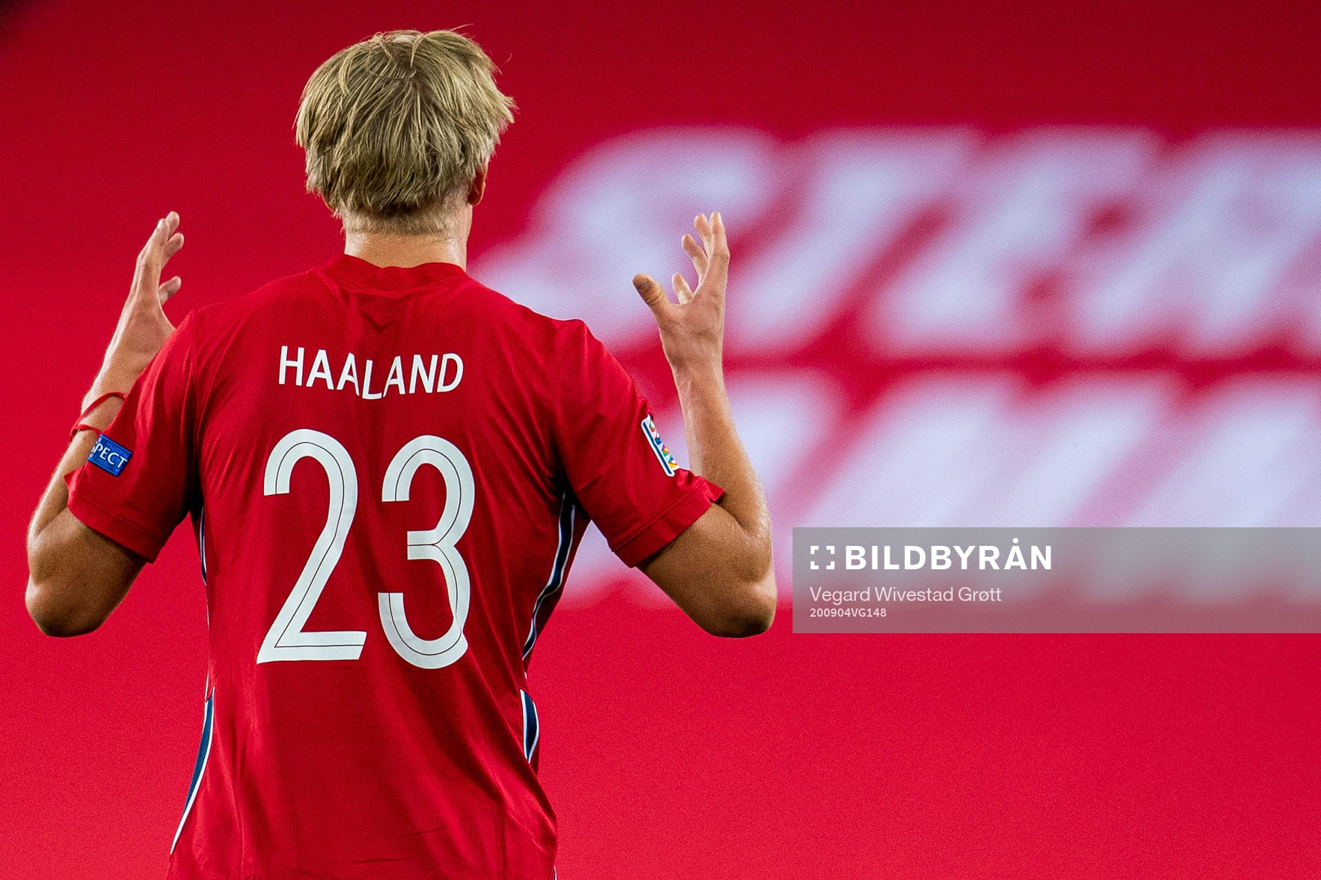 Erling Braut Haaland of Norway celebrates