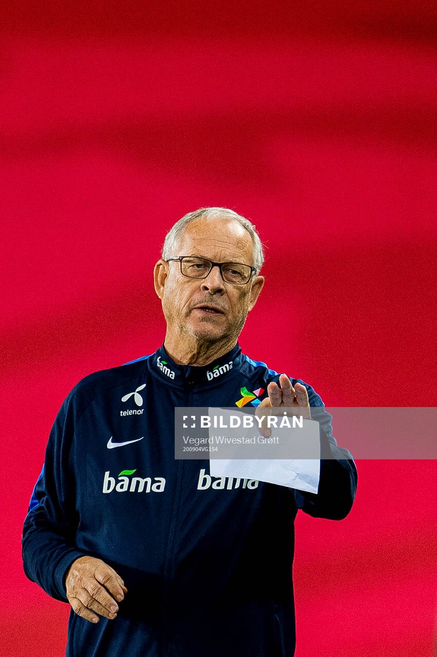 Lars Lagerbäck, head coach of Norway