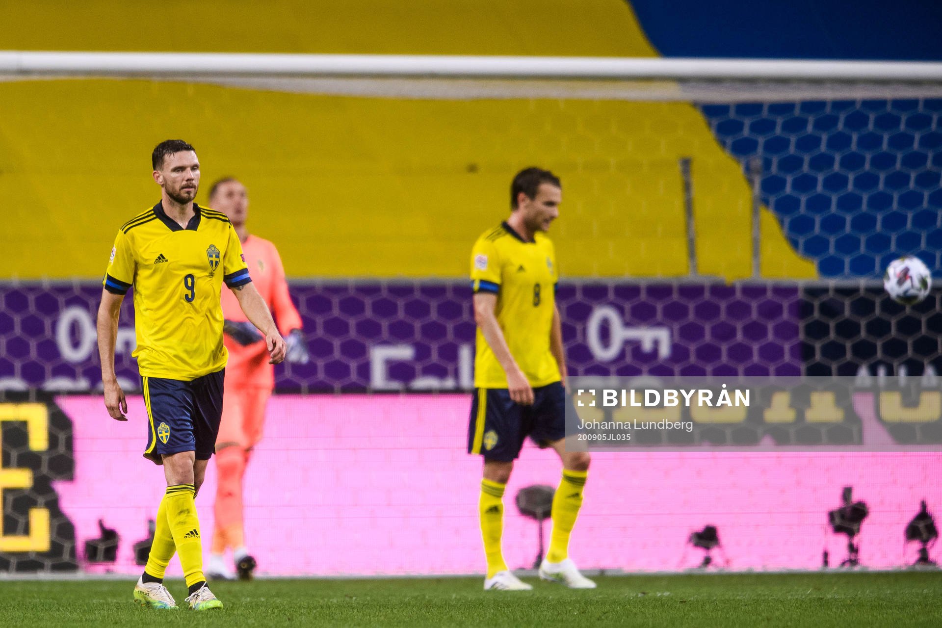 Marcus Berg of Sweden looks dejected