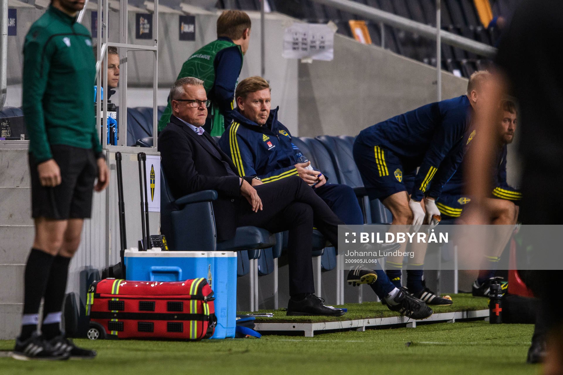 Head coach Janne Andersson and assistant coach Peter