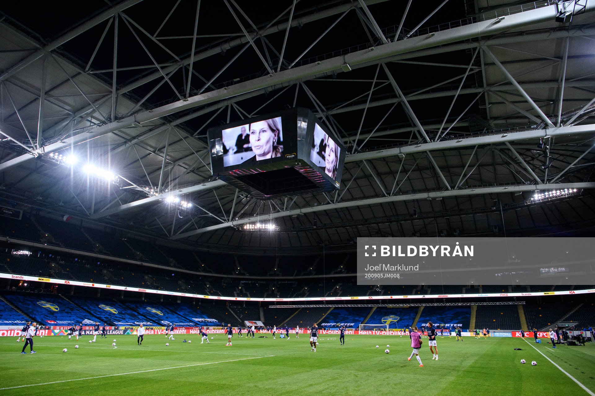 General view of Friends Arena