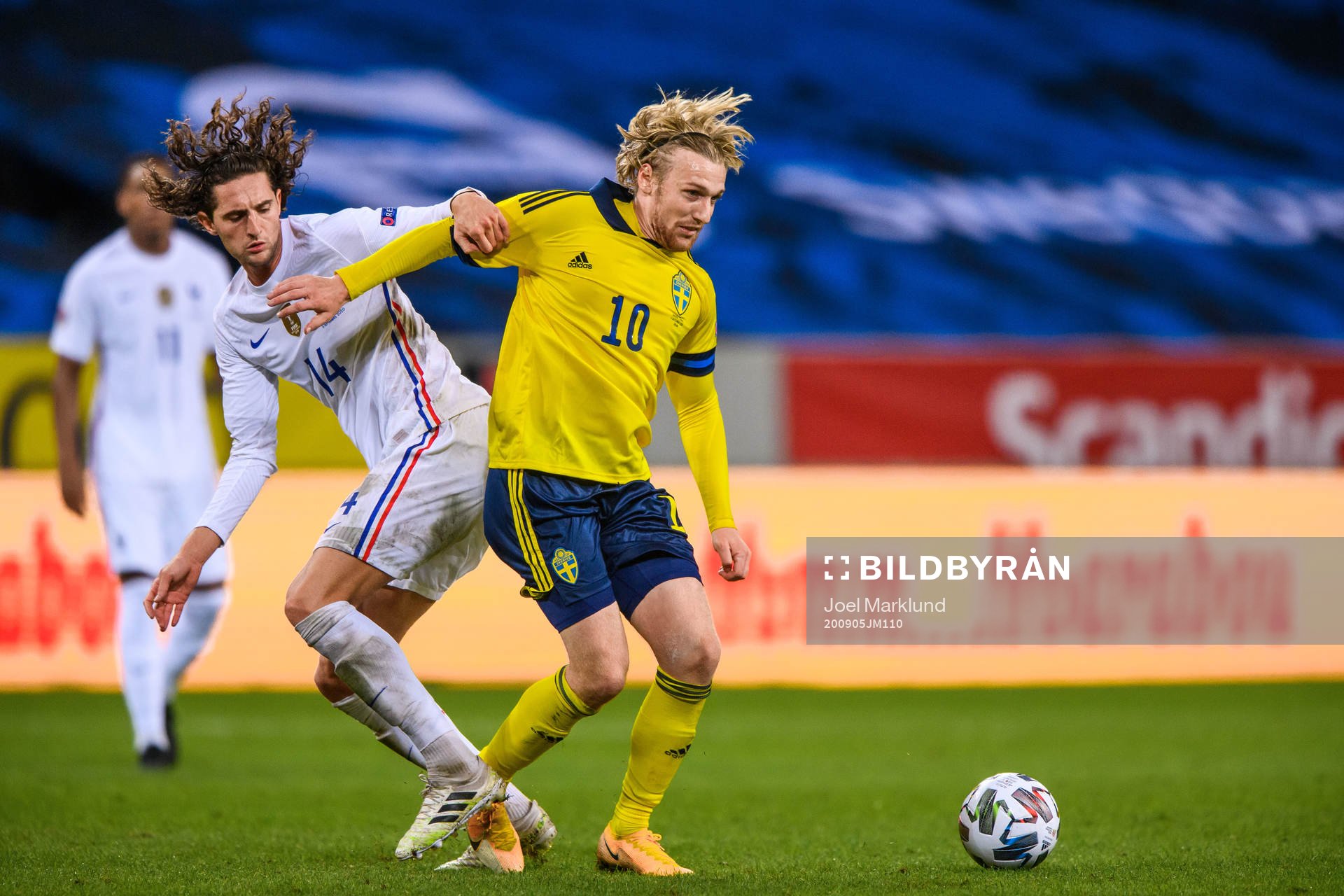 Adrien Rabiot of France and Emil Forsberg of Sweden