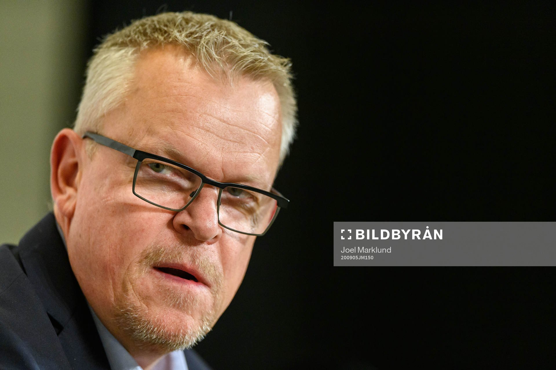 Head coach Janne Andersson of Sweden at a press conference