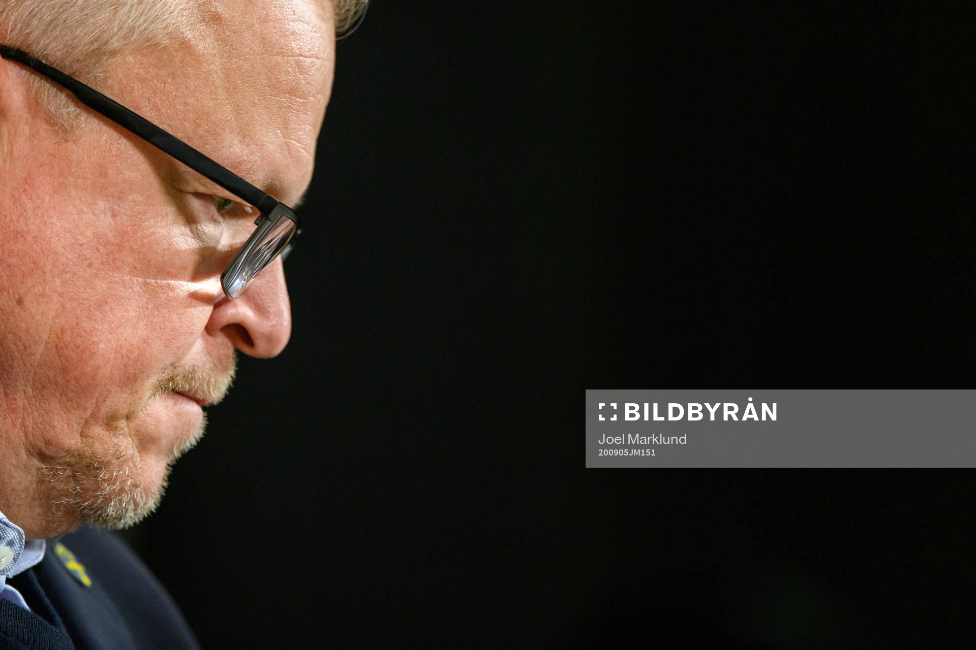Head coach Janne Andersson of Sweden at a press conference