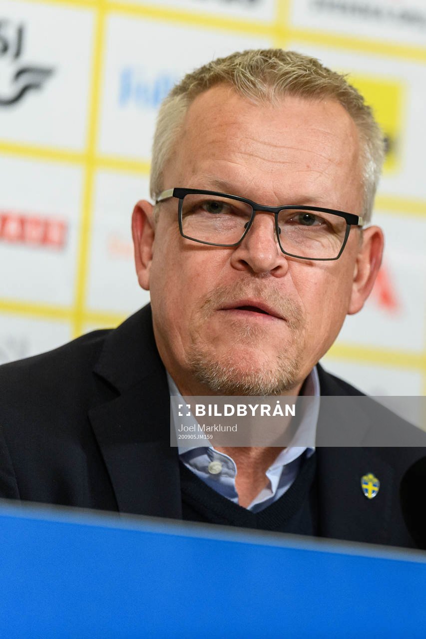 Head coach Janne Andersson of Sweden at a press conference