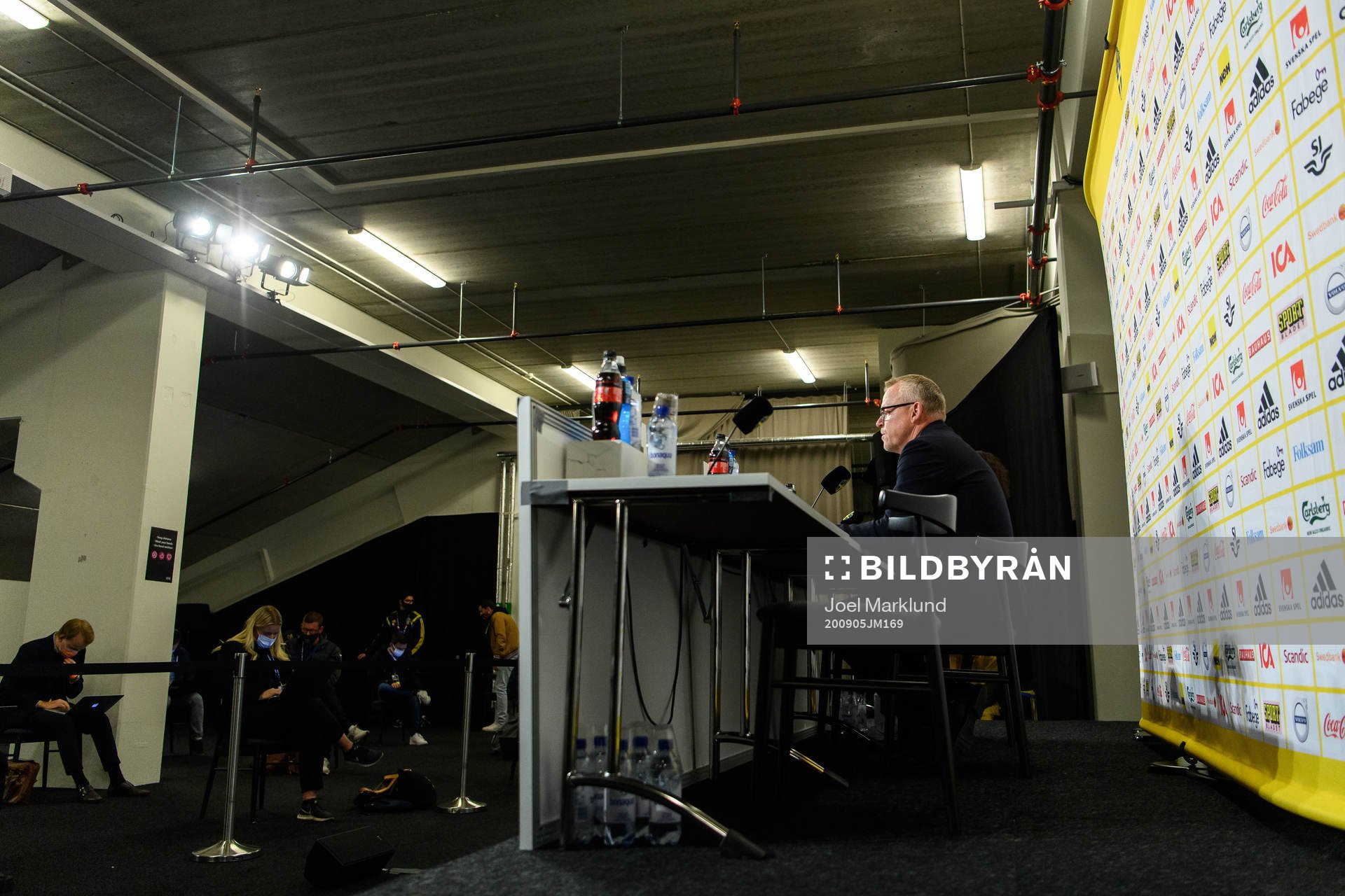 Head coach Janne Andersson of Sweden at a press conference