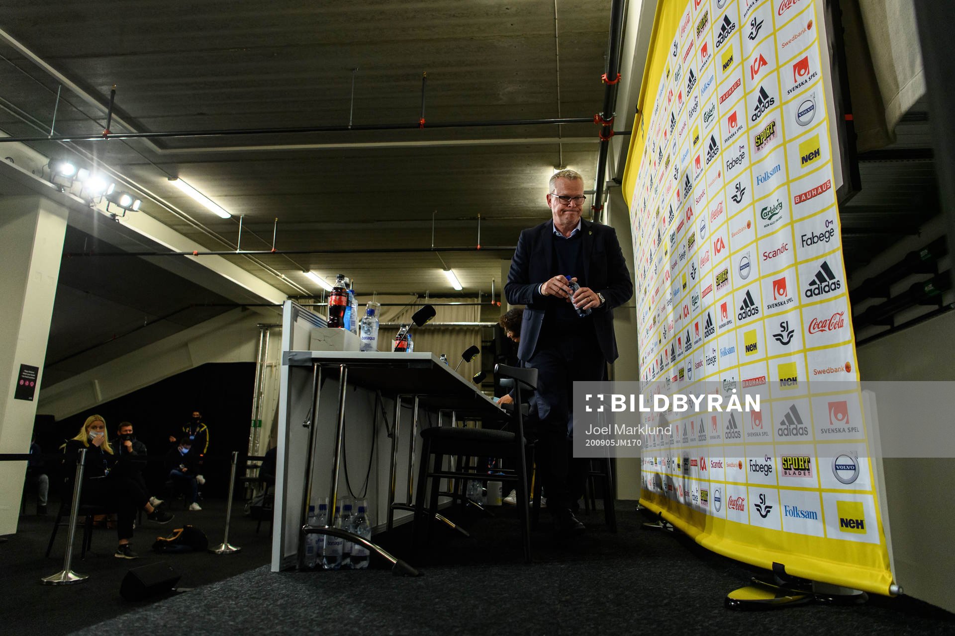 Head coach Janne Andersson of Sweden at a press conference