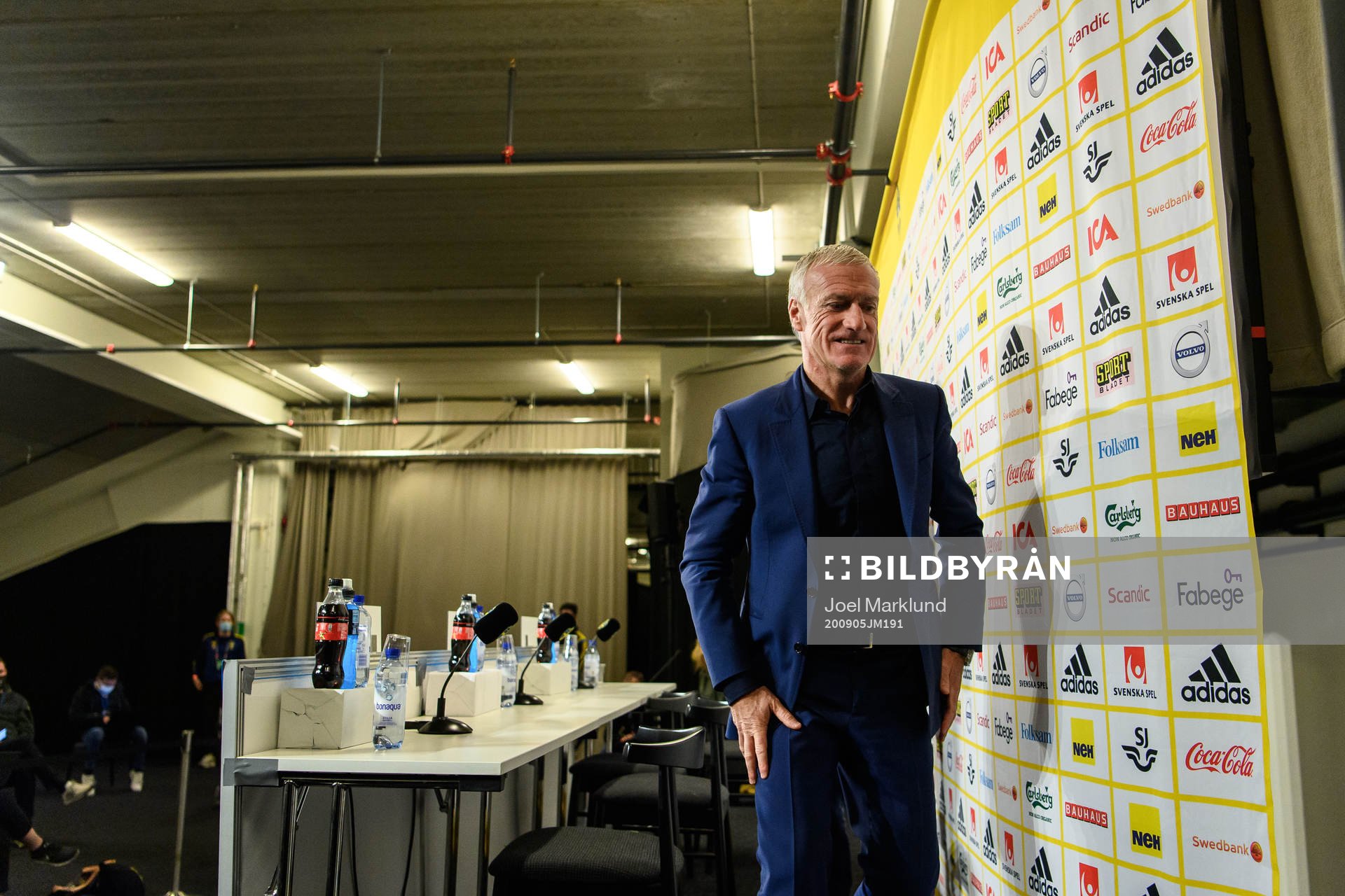 Head coach Didier Deschamps of France at a press conference