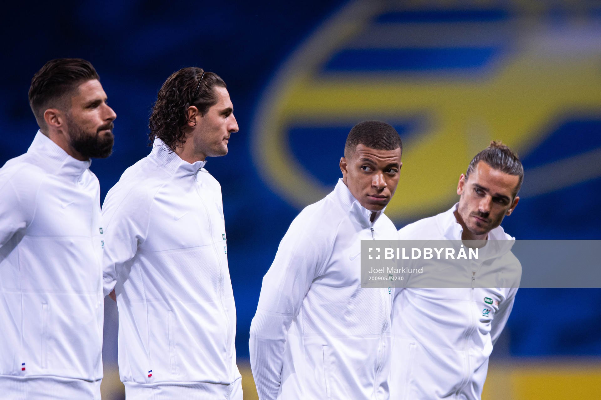 Olivier Giroud, Adrien Rabiot, Kylian Mbappé and Antoine