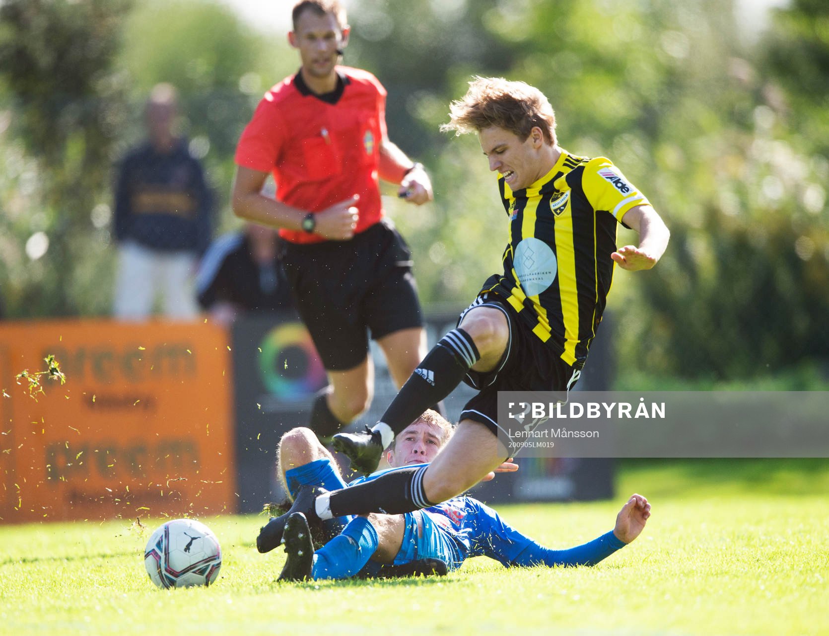 IFK Hässleholms Isaac Holmberg i matchen mellan Nosaby IF