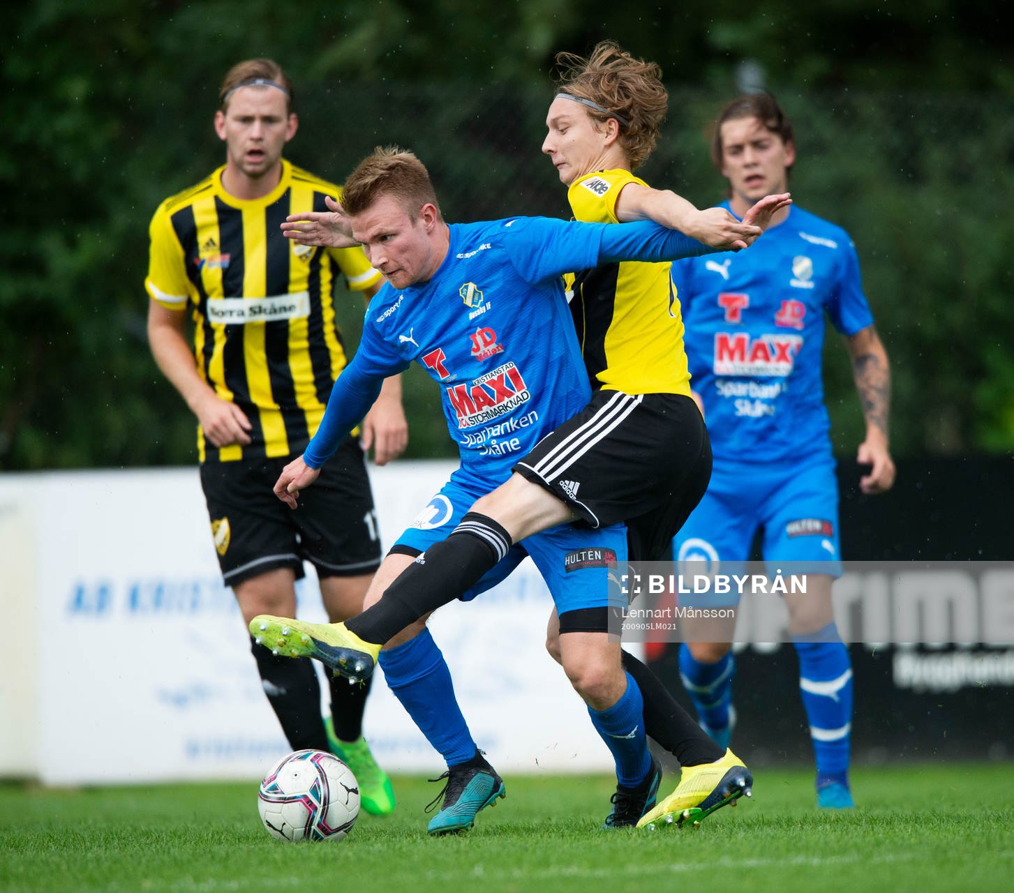 IFK Hässleholms Lucas Johnsson i matchen mellan Nosaby IF
