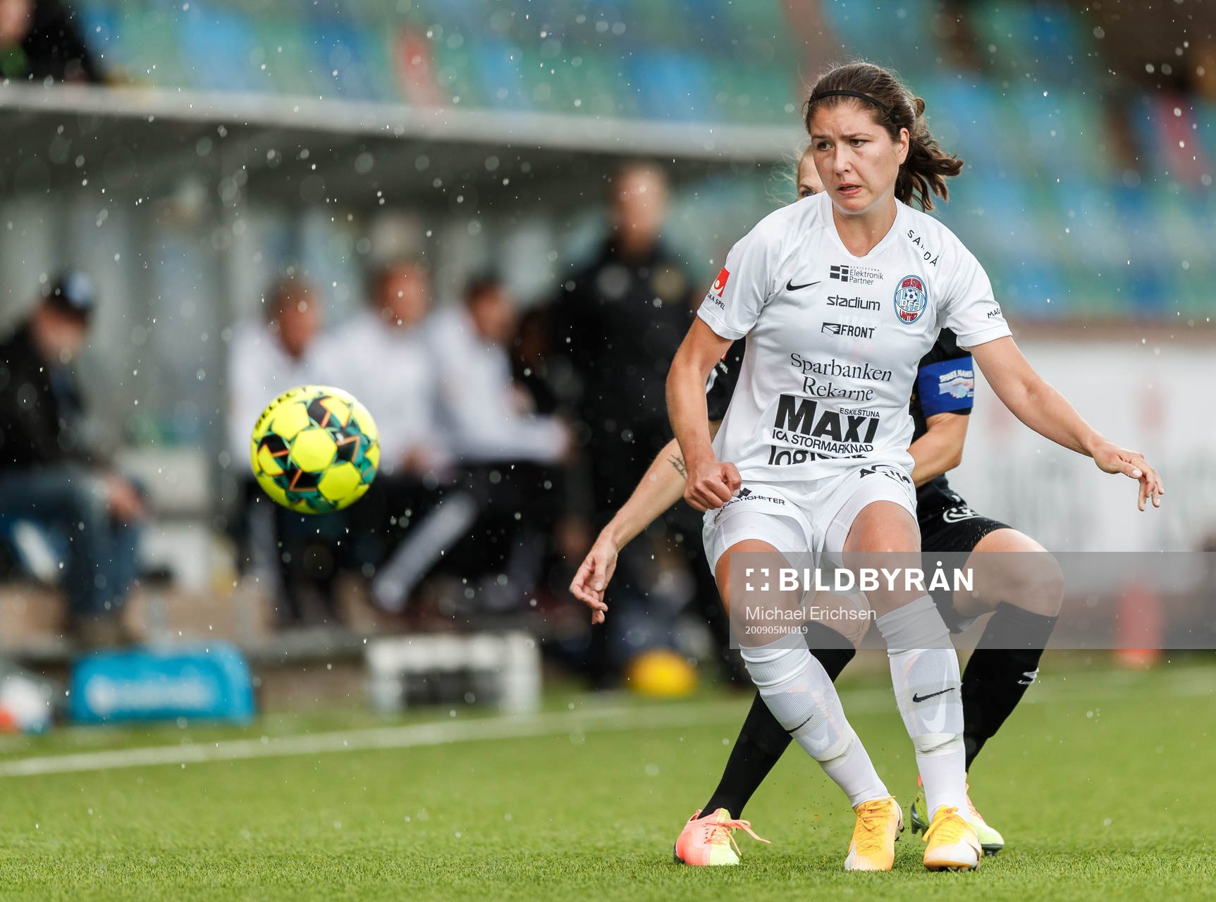 Eskilstunas Loretta Kullashi under fotbollsmatchen i Damallsvenskan mellan Kopparbergs/Göteborg och Eskilstuna United den 5 september 2020 i Göteborg.