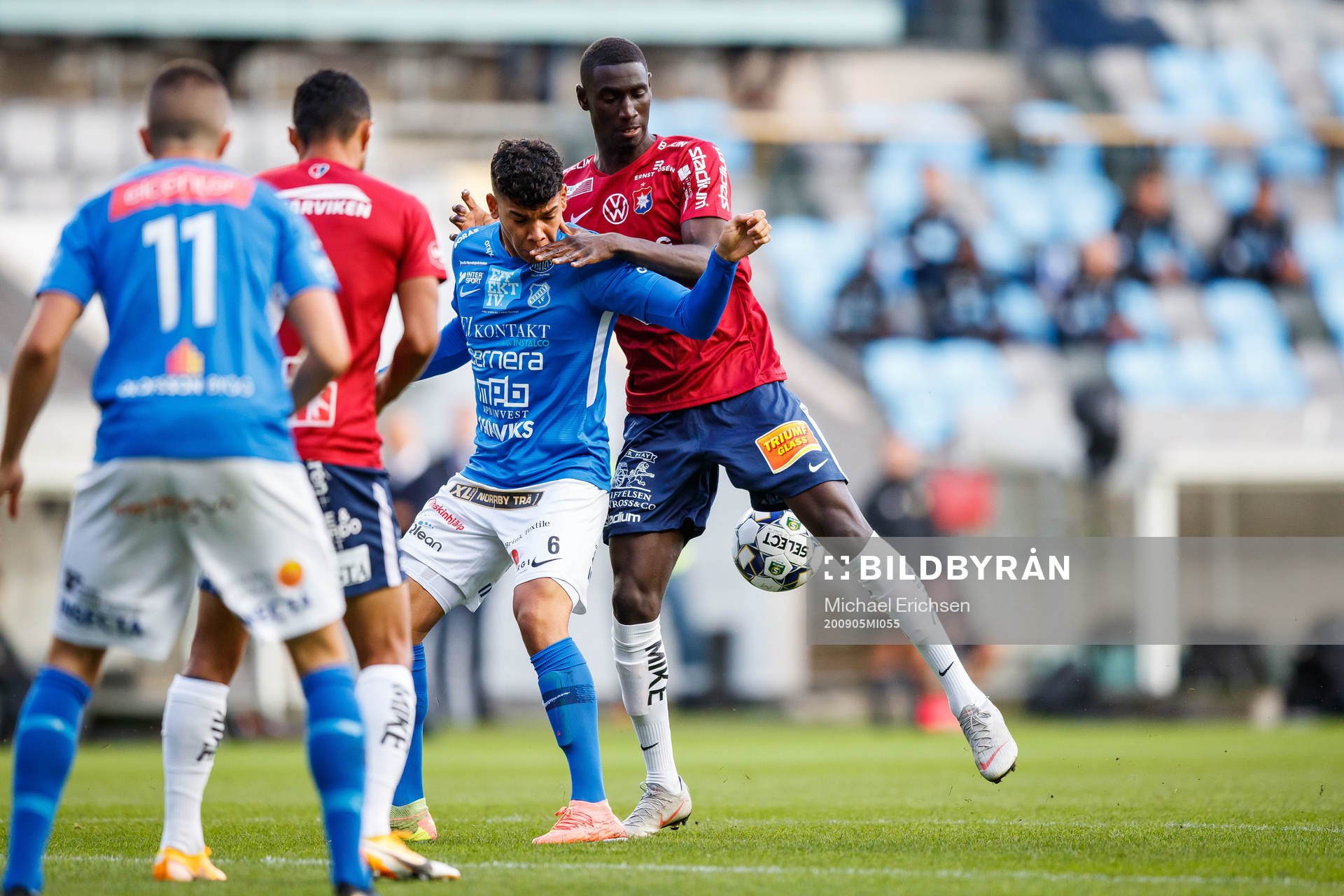 Norrbys Benjamin Arapovic och Örgrytes Marokhy Ndione