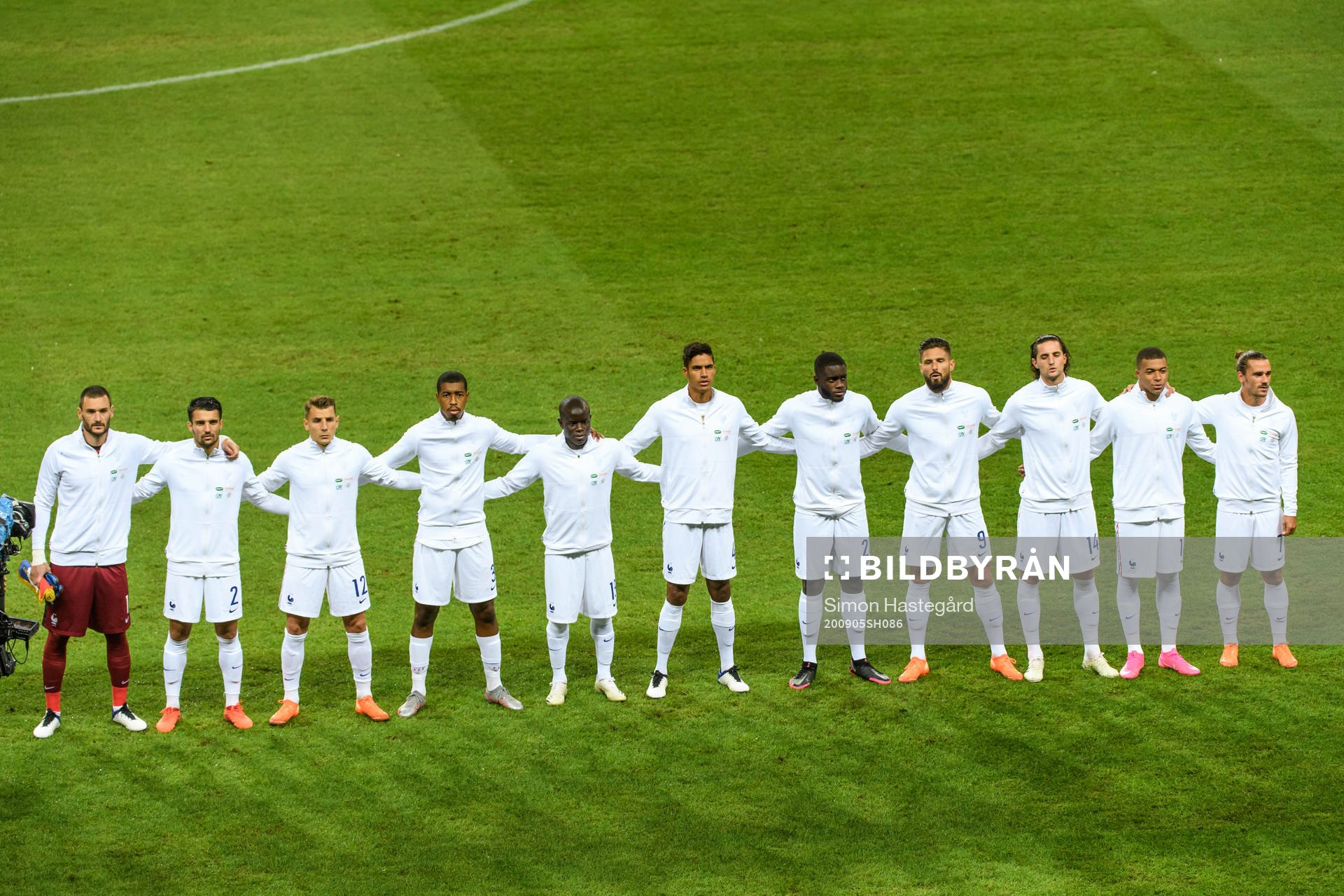 Line up of France