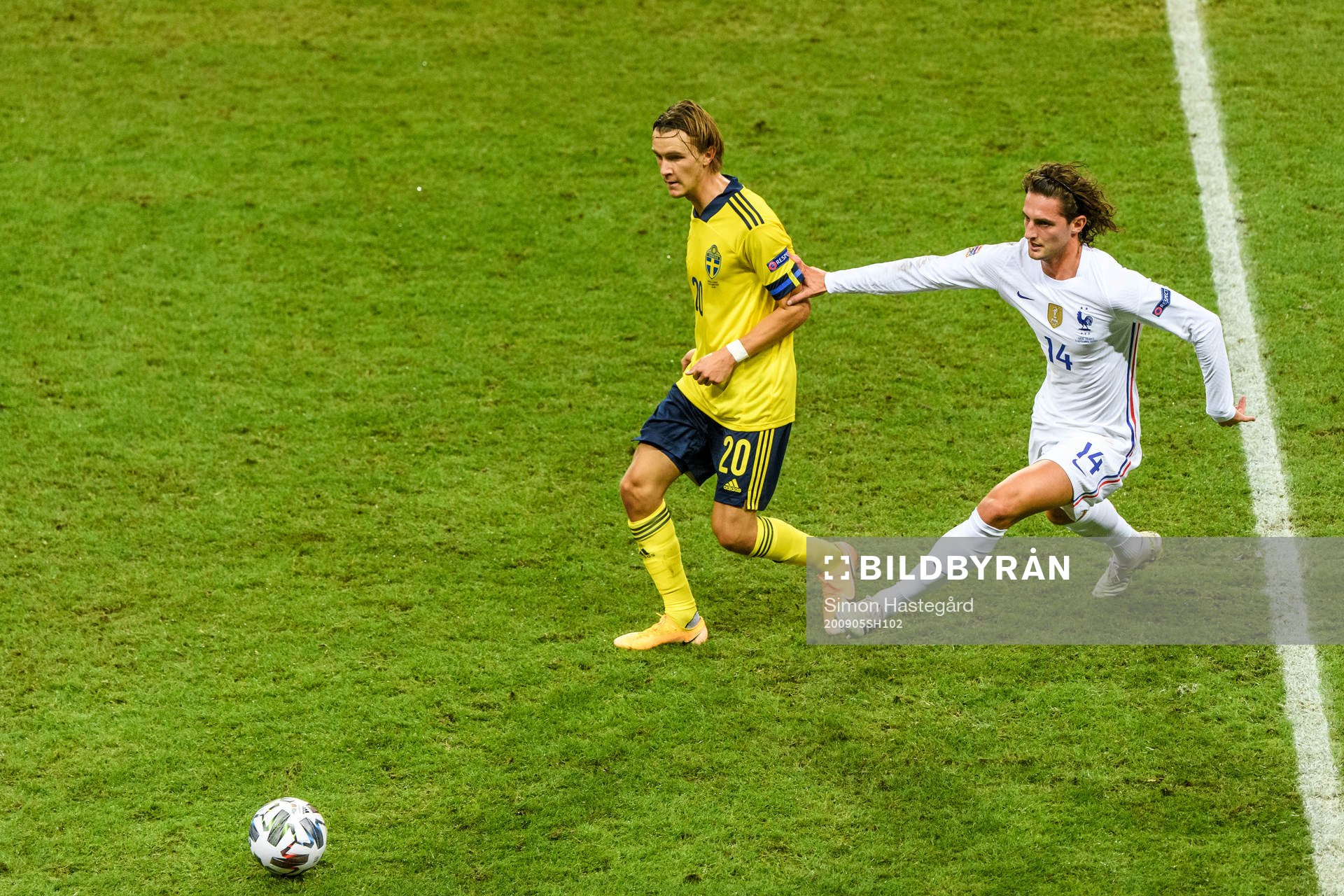Kristoffer Olsson of Sweden and Adrien Rabiot of France