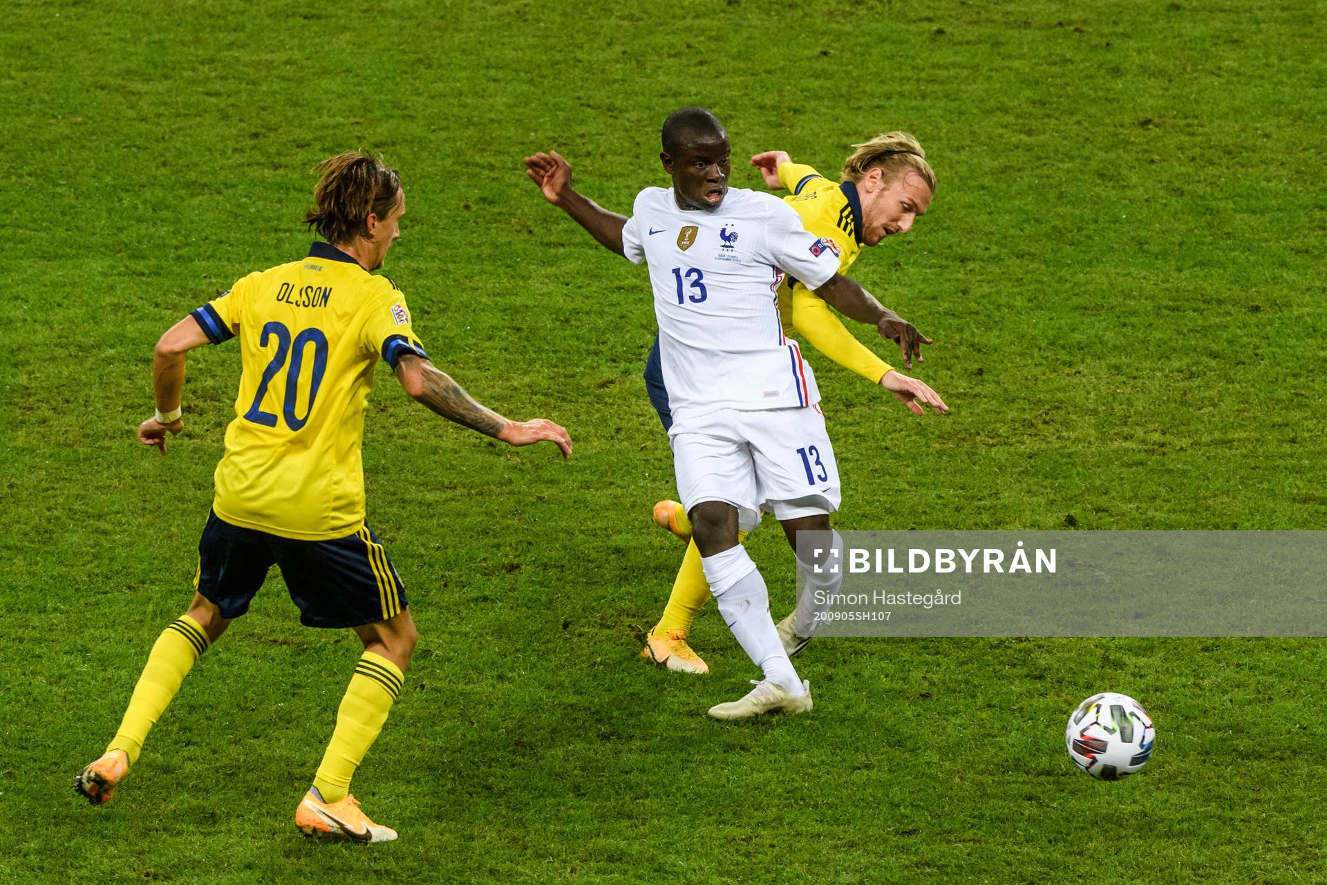 Kristoffer Olsson and Emil Forsberg of Sweden against