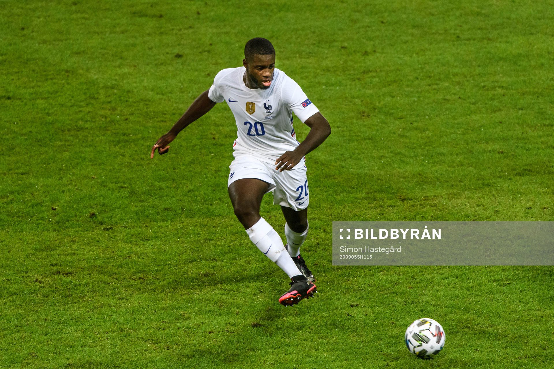 Dayot Upamecano of France during the Nations League football match between Sweden and France on September 5, 2020 in Stockholm.