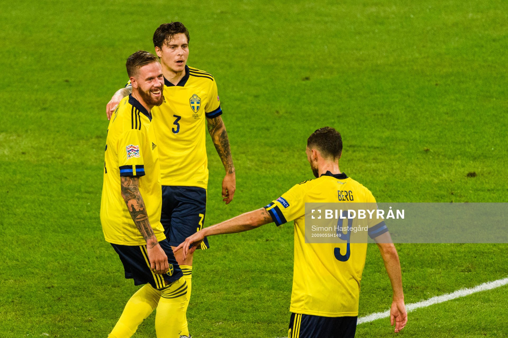 Pontus Jansson , Victor Nilsson Lindelöf and Marcus Berg