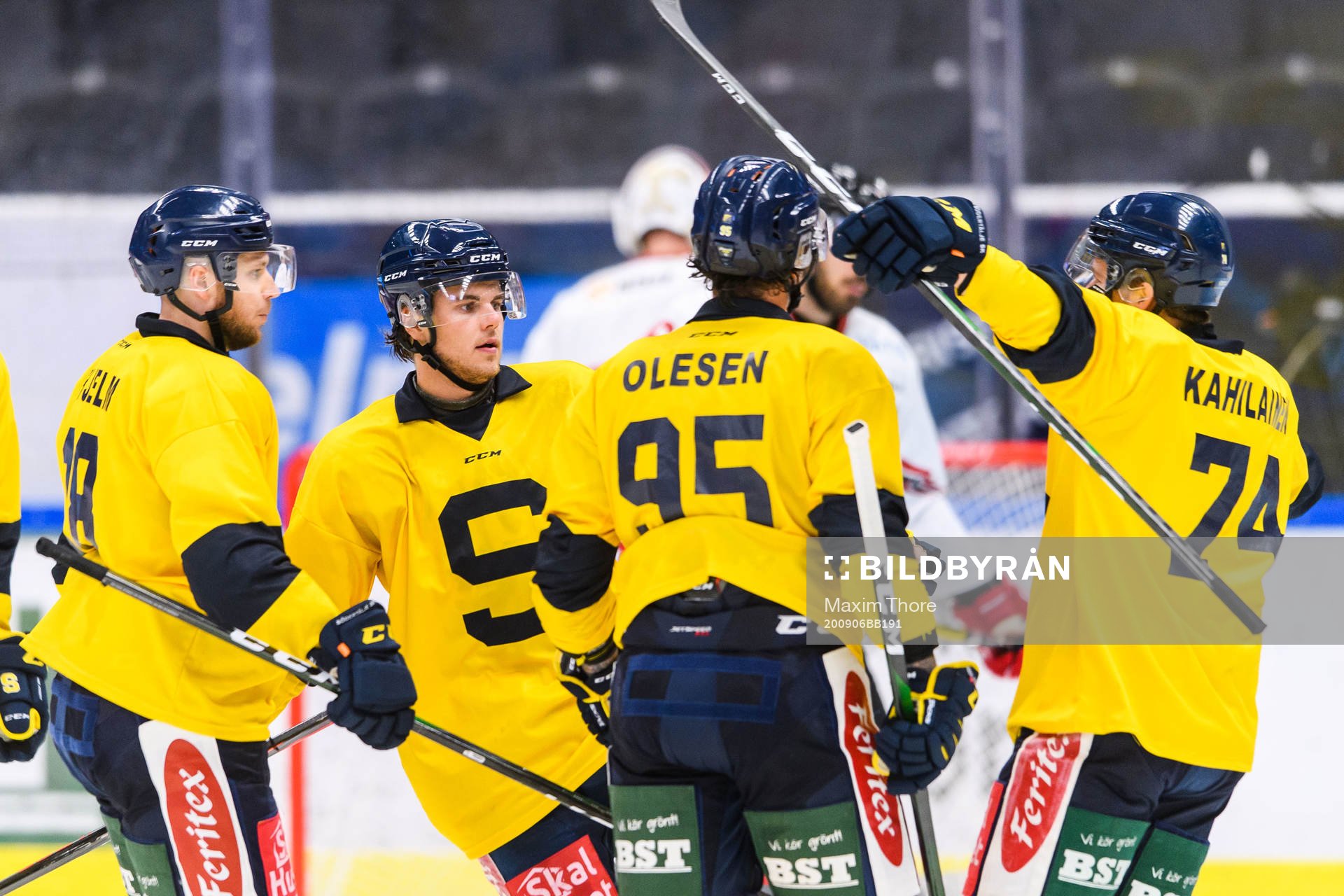 Södertäljes Andreas Hjelm, Samuel Fagemo, Rasmus