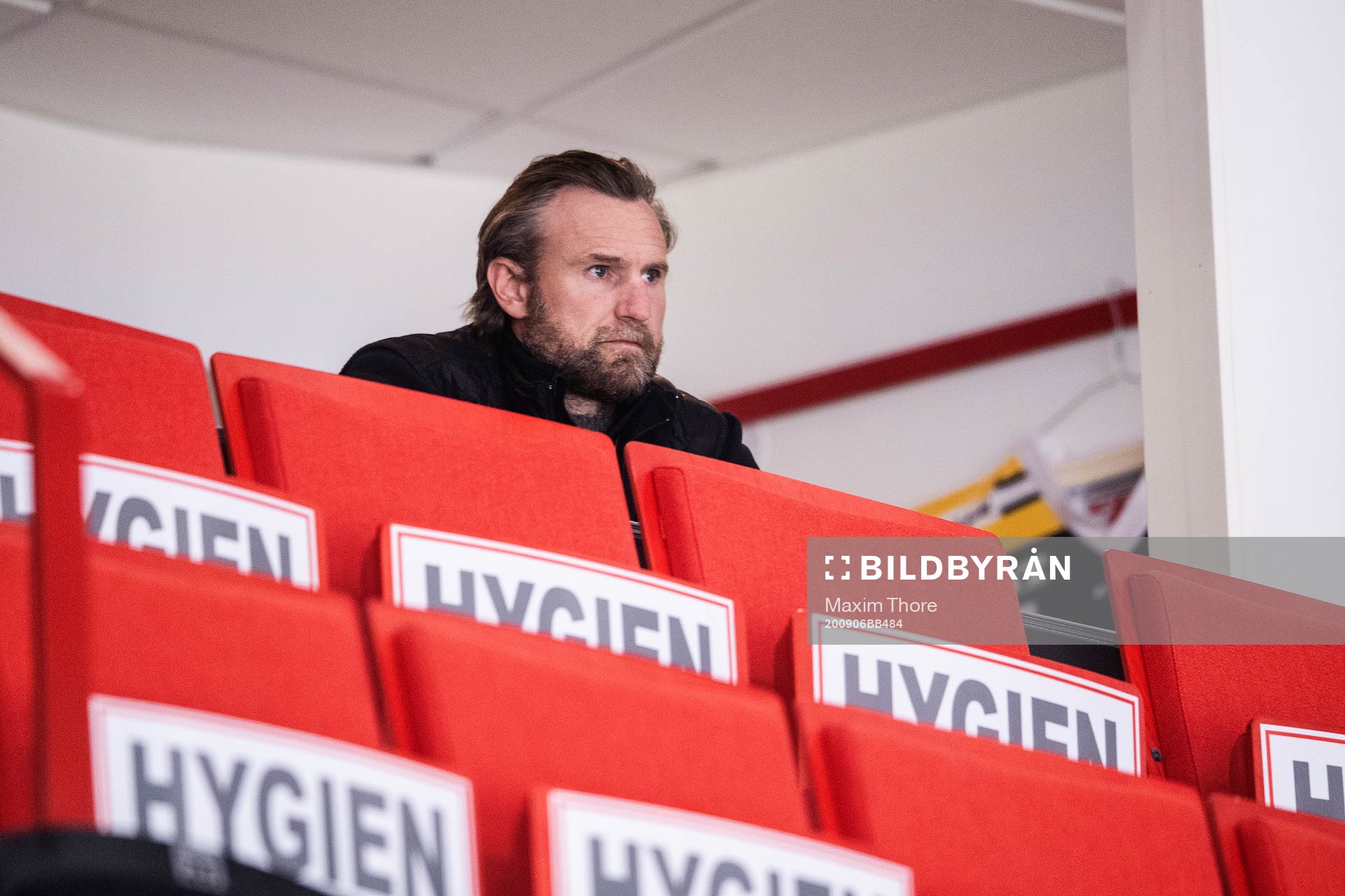 Niklas Kronwall, Rådgivare Detroit Red Wings, på läktaren
