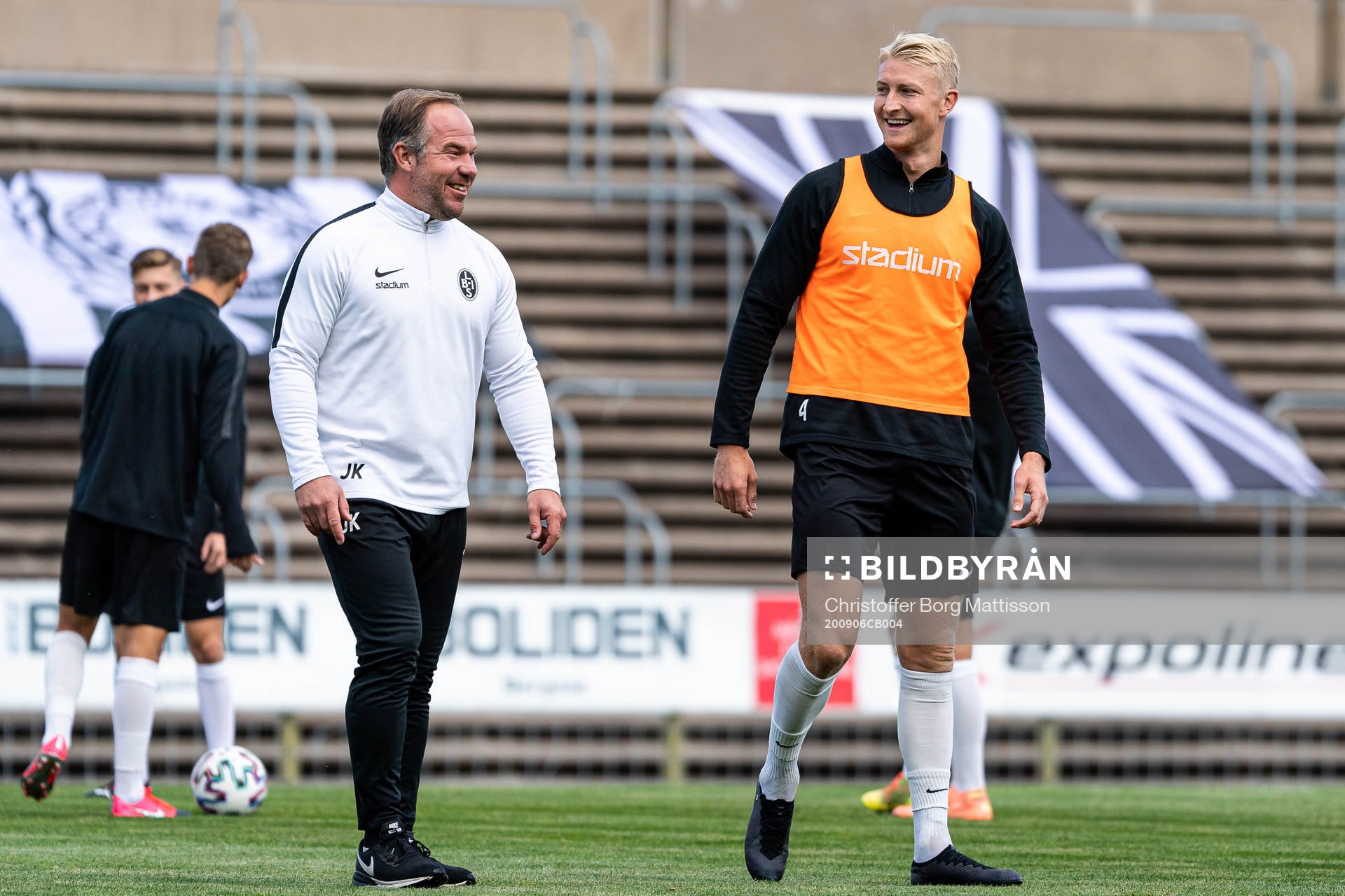 Landskronas fystränare Jonny Karlsson och Viktor Wihlstrand