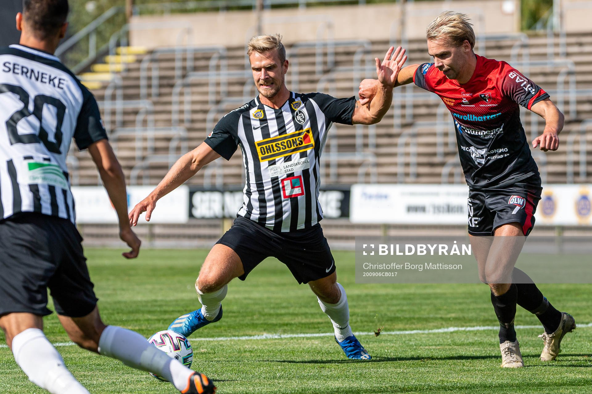 Landskronas Linus Olsson mot Trollhättans Anton Henriksson