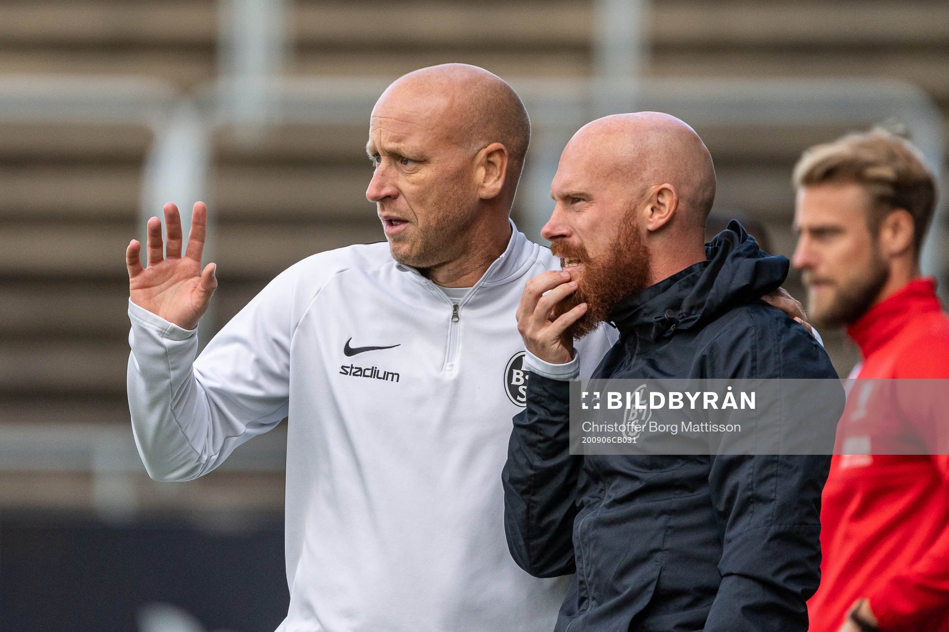 Landskronas tränare Billy Magnusson och assisterande