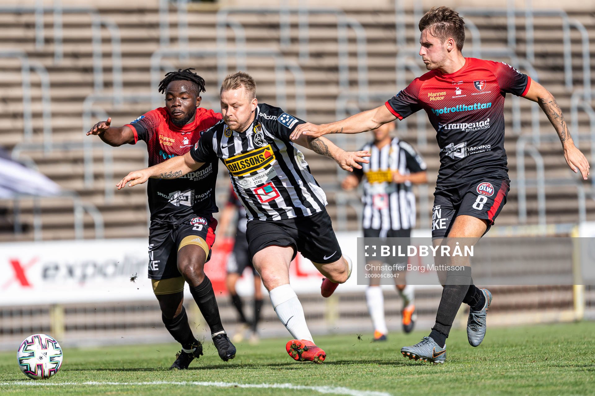 Landskronas Niklas Nielsen mot Trollhättans Isaac Shaze