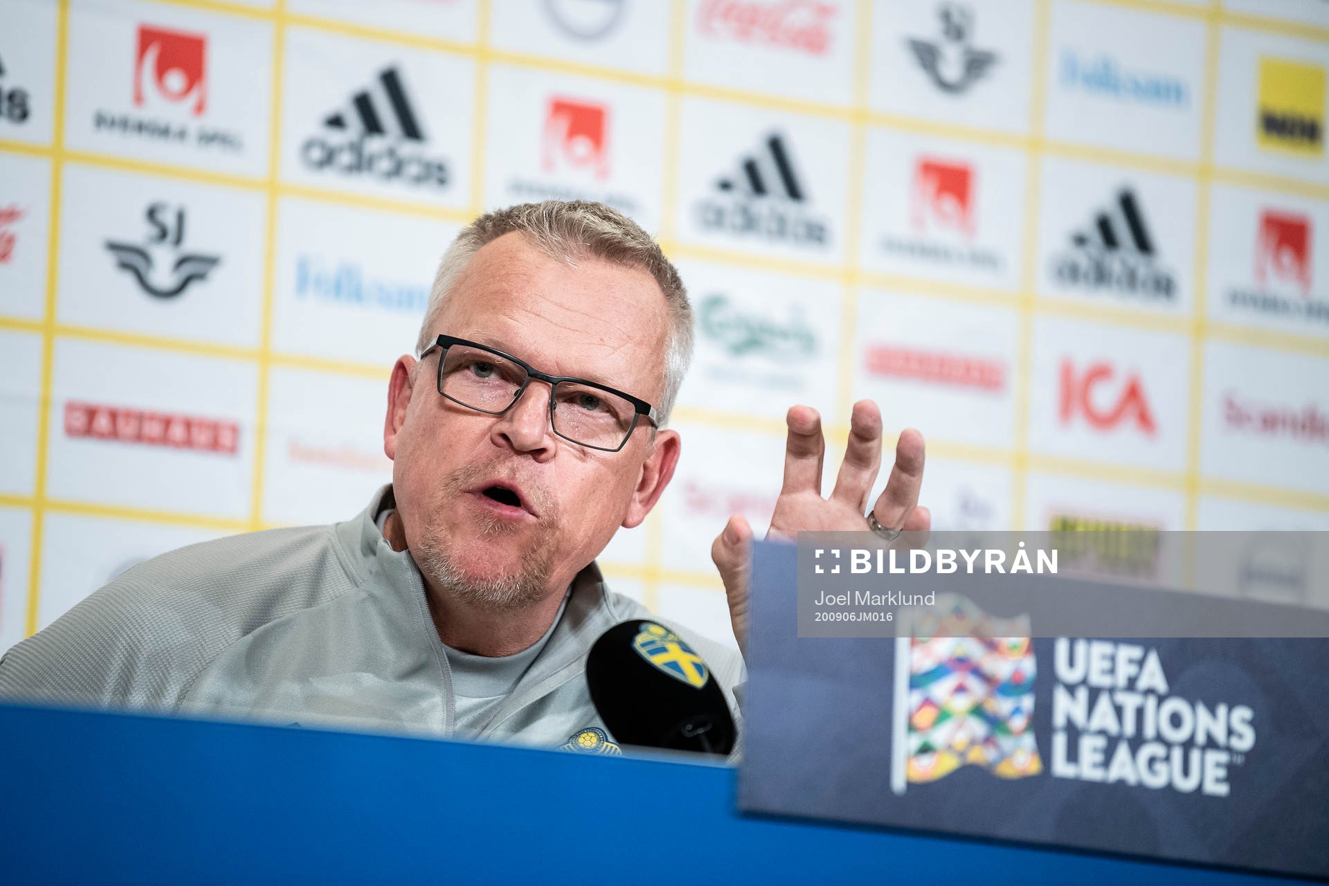 Head coach Janne Andersson of the Swedish national football