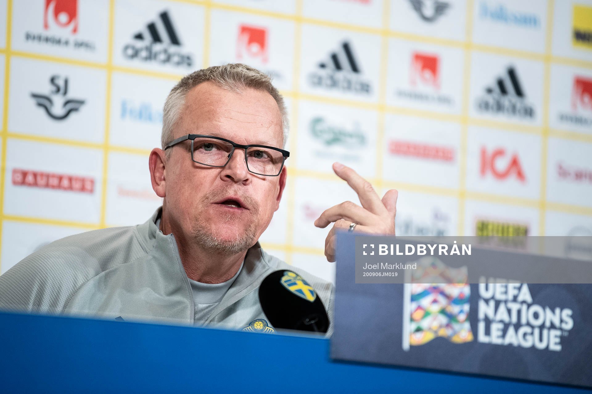 Head coach Janne Andersson of the Swedish national football